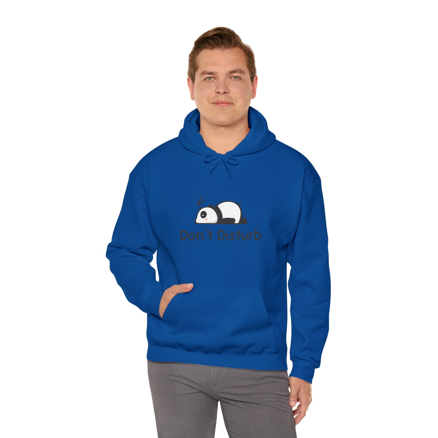 Men and women CUTE panda don't disturb Heavy Blend™ Hooded Sweatshirt
