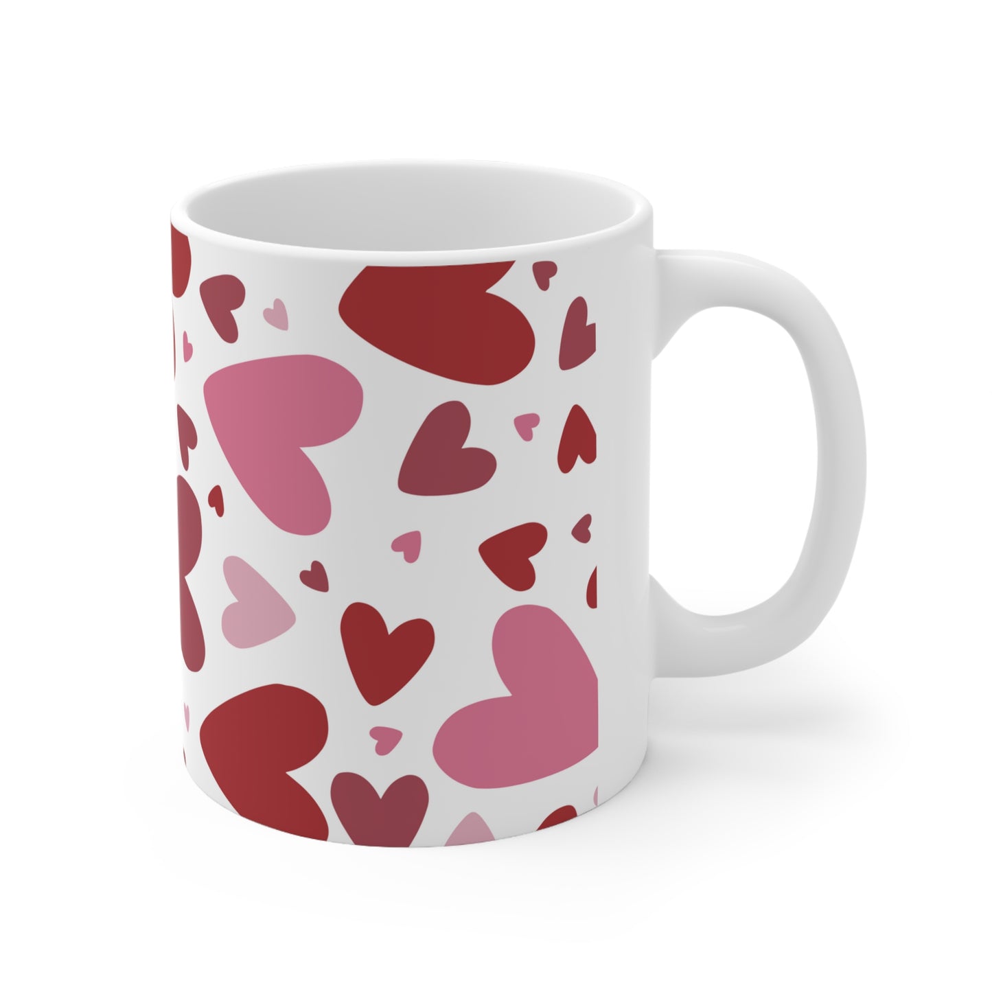 Beautiful red heart coffee Mug 11oz