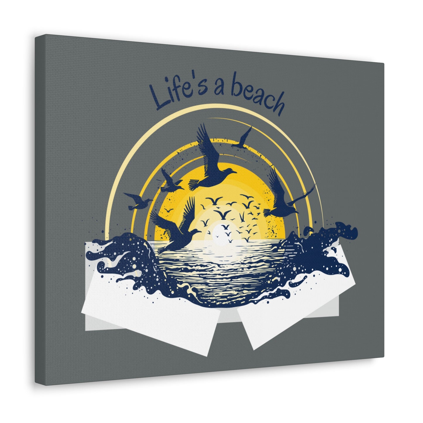 Life is a beach beautiful Canvas Gallery Wraps for Home decor