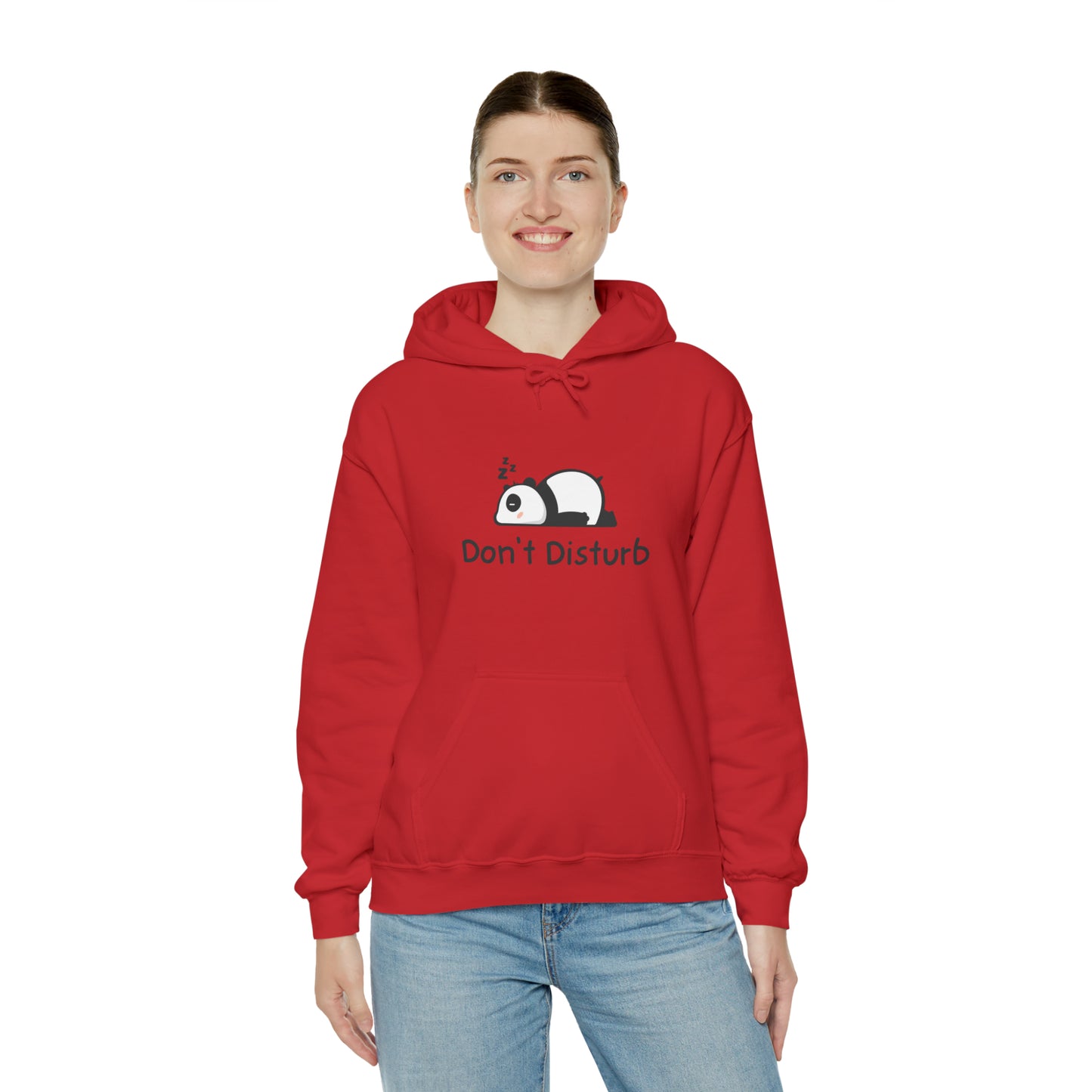 Men and women CUTE panda don't disturb Heavy Blend™ Hooded Sweatshirt