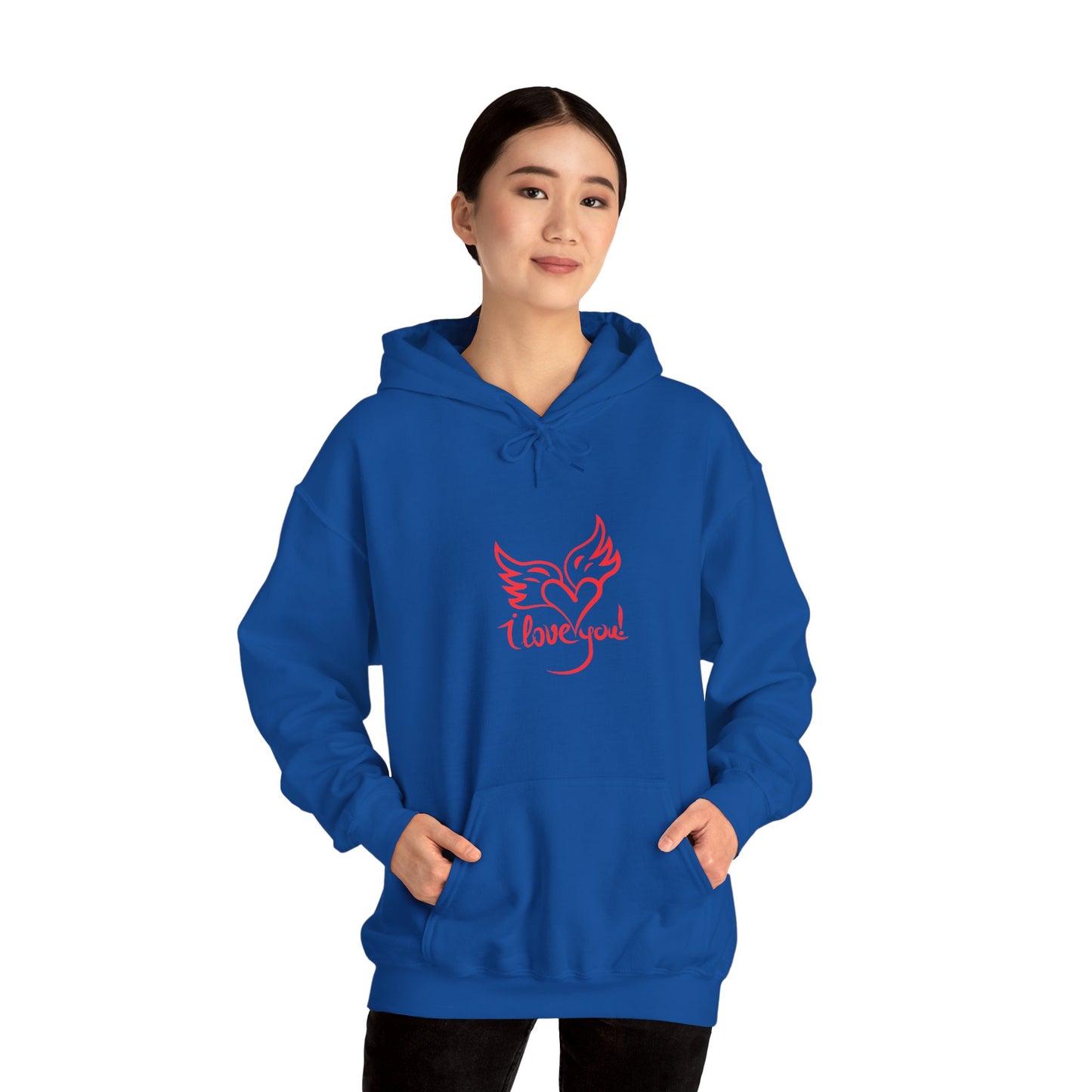 I love you beautiful valentine Heavy Hooded Sweatshirt for men and women
