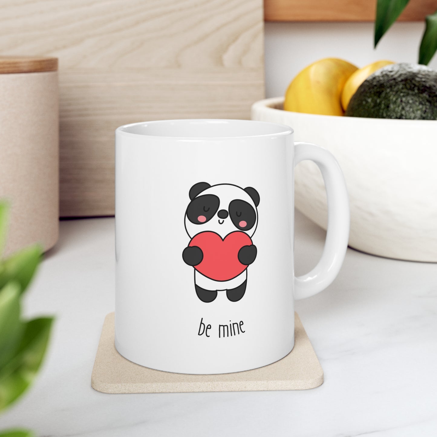 Be Mine cute panda Ceramic coffee Mug 11oz