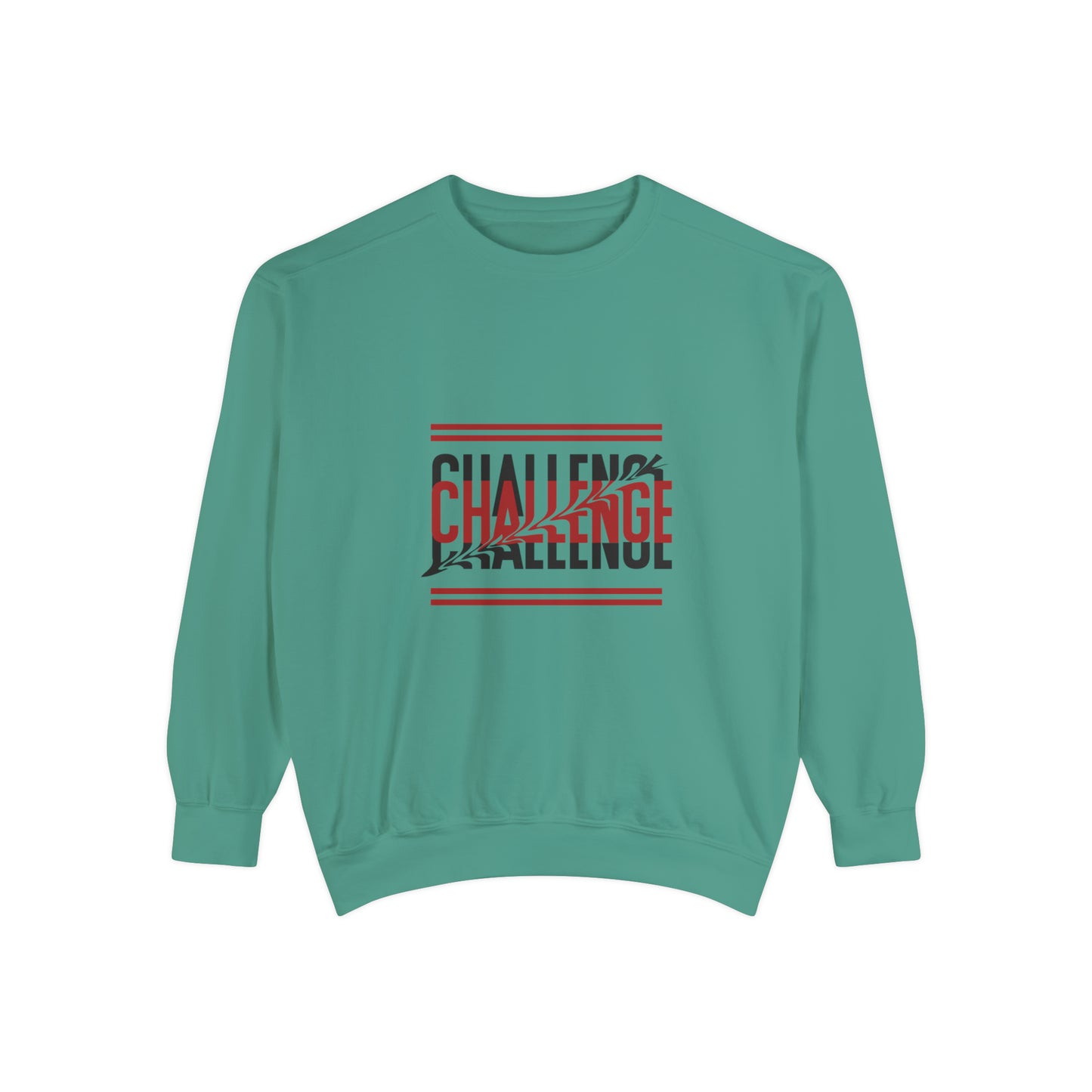 Beautiful Creative Challenge print men and women and Garment-Dyed Sweatshirt