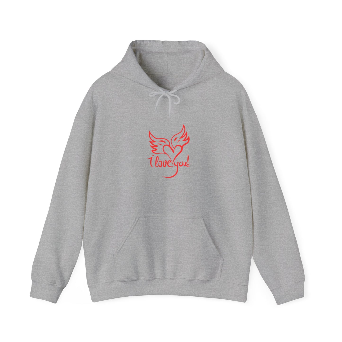I love you beautiful valentine Heavy Hooded Sweatshirt for men and women