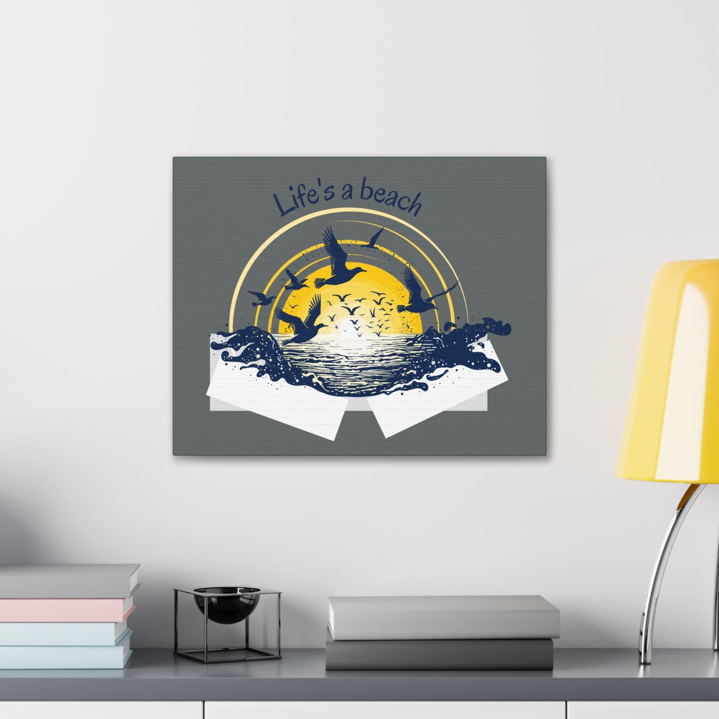 Life is a beach beautiful Canvas Gallery Wraps for Home decor
