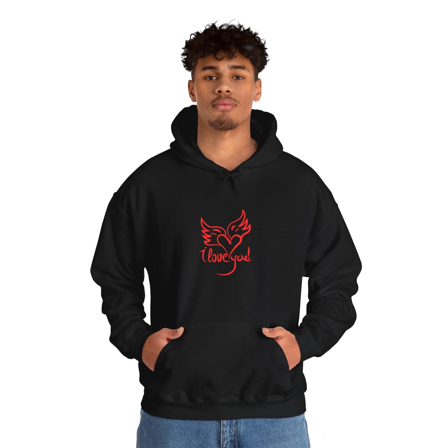I love you beautiful valentine Heavy Hooded Sweatshirt for men and women