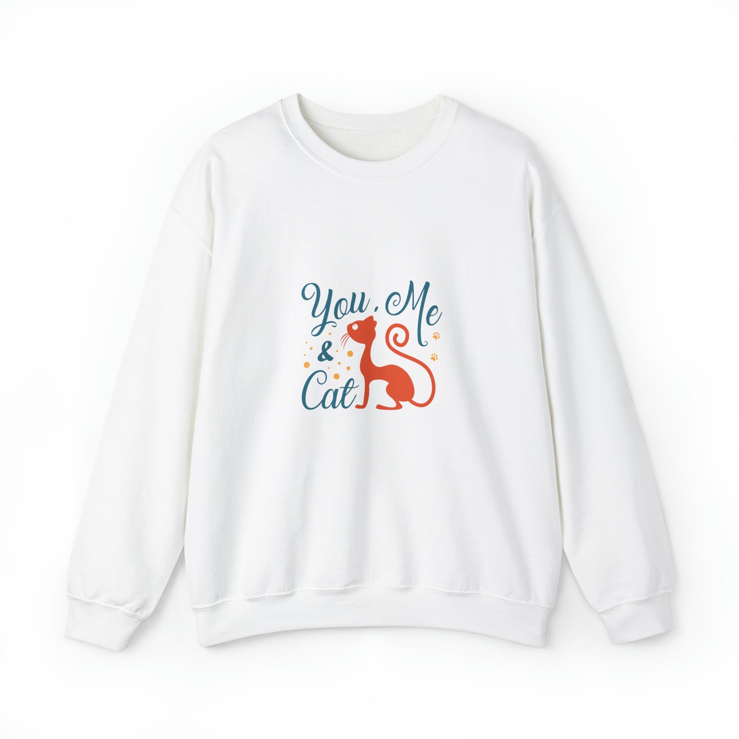 You me and cat Heavy Blend™ Crewneck Sweatshirt for women