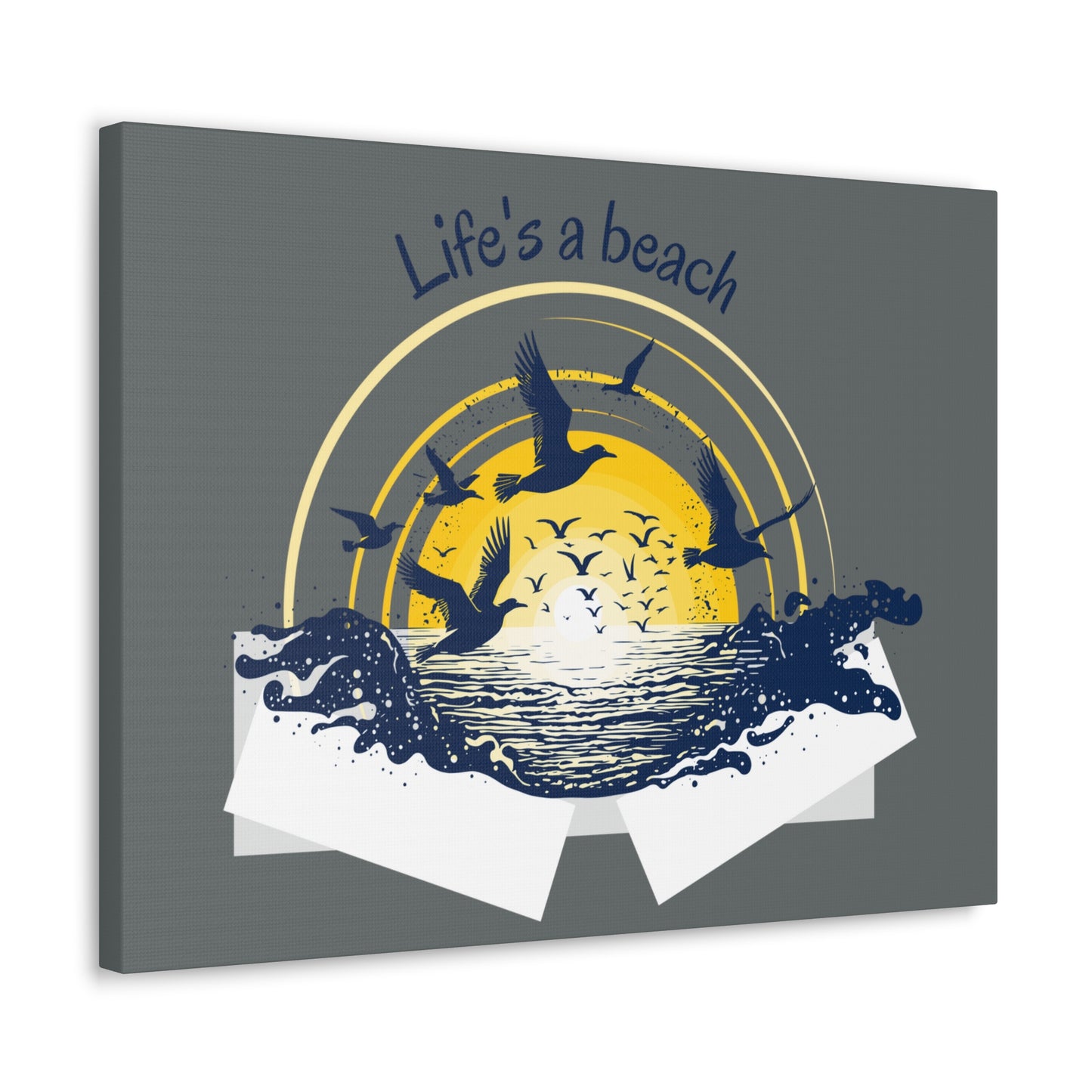 Life is a beach beautiful Canvas Gallery Wraps for Home decor