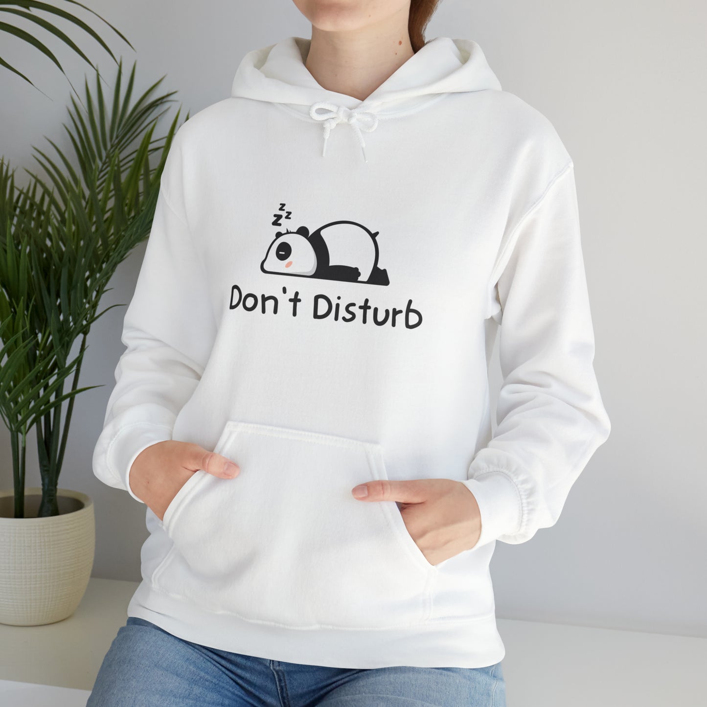 Men and women CUTE panda don't disturb Heavy Blend™ Hooded Sweatshirt
