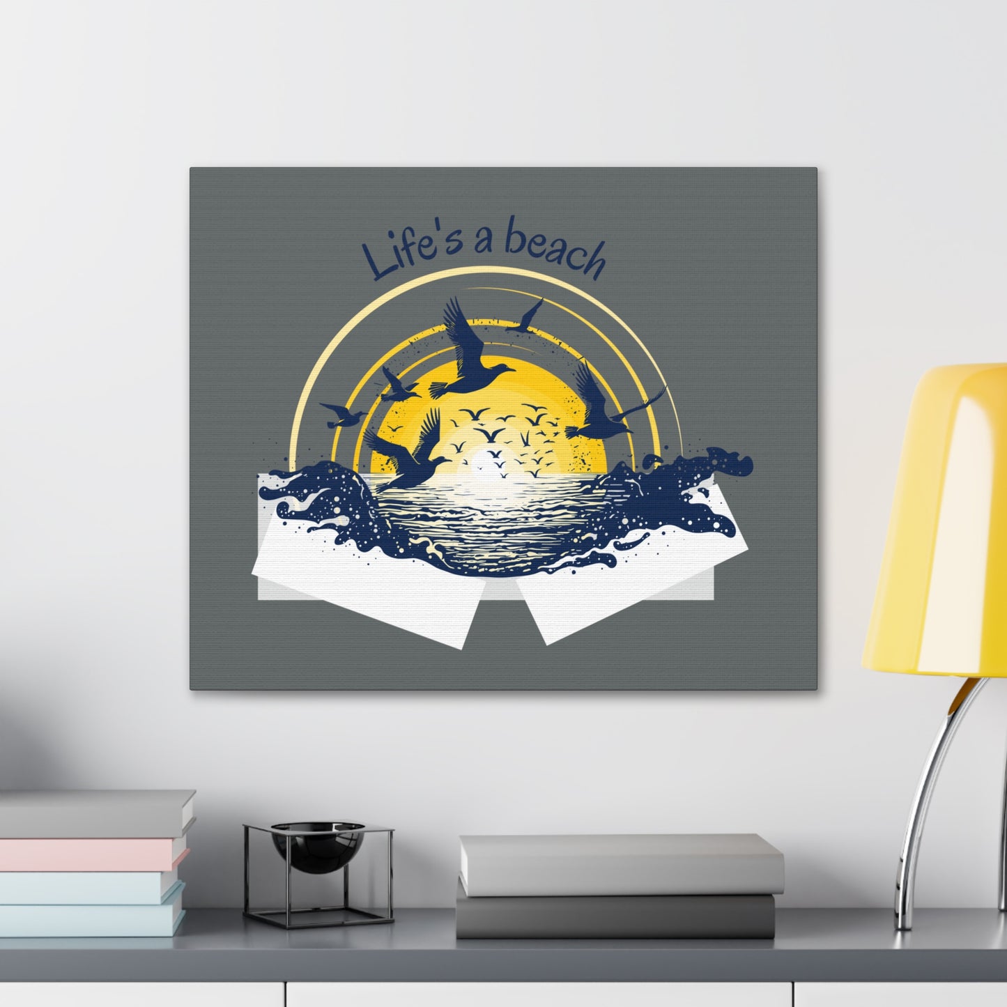 Life is a beach beautiful Canvas Gallery Wraps for Home decor