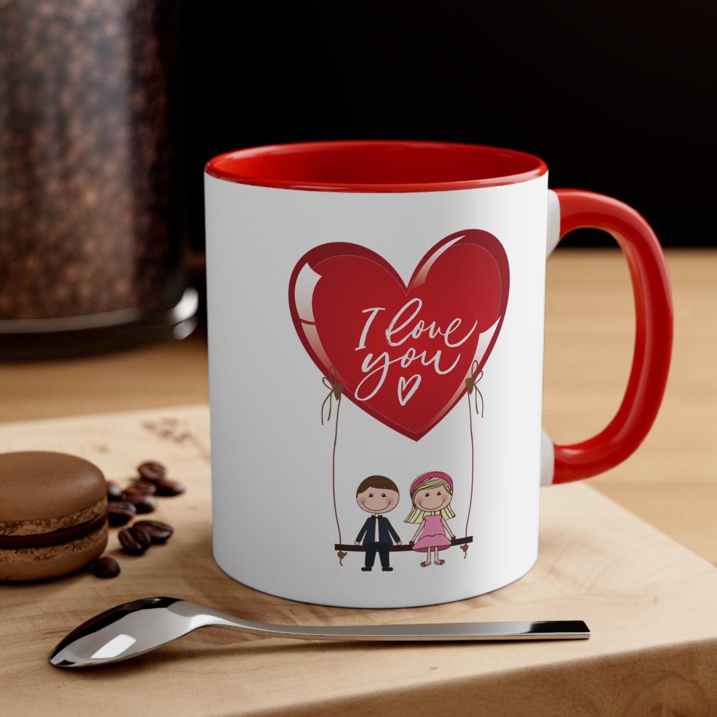 valentine's special cute I Love You Coffee Mug, 11oz