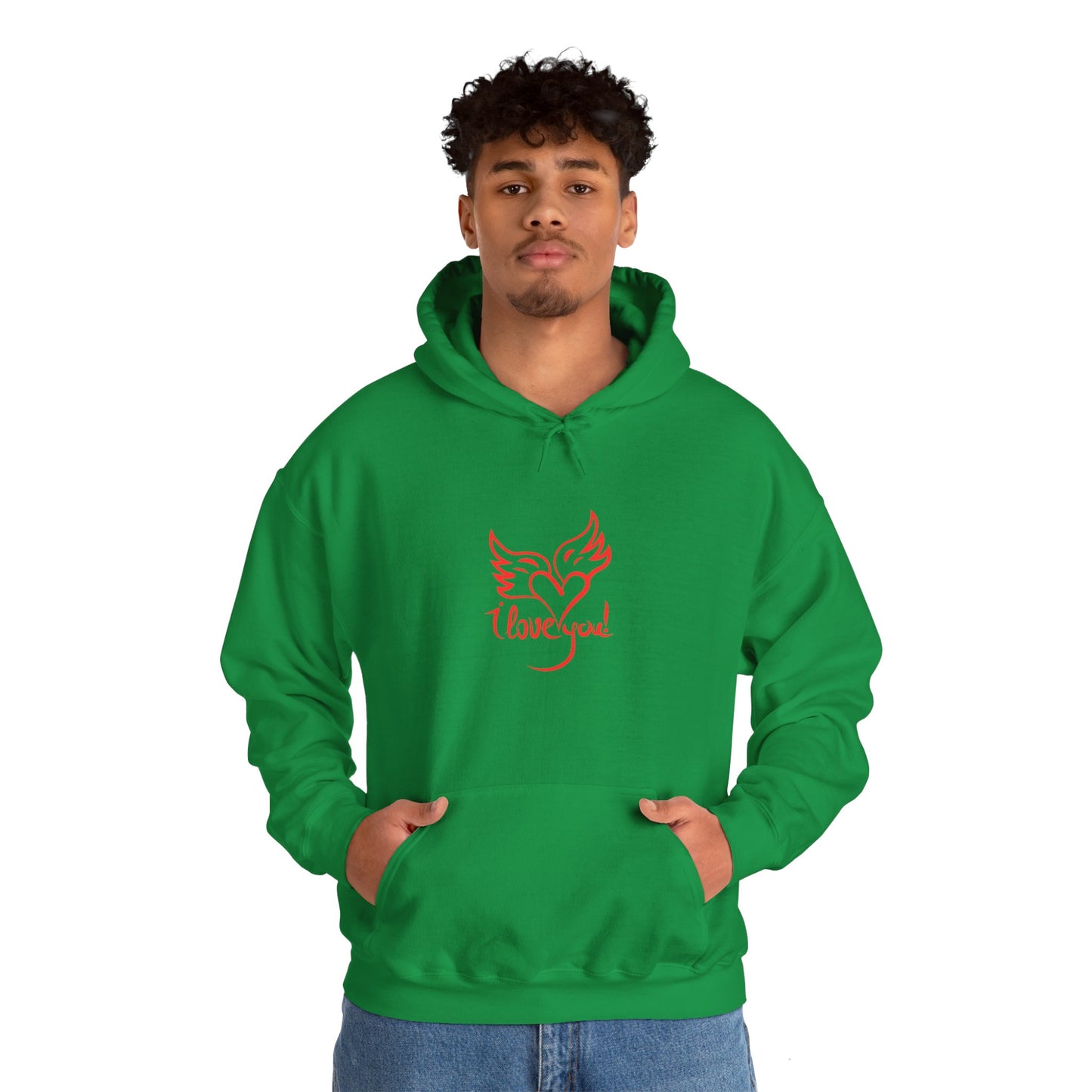 I love you beautiful valentine Heavy Hooded Sweatshirt for men and women
