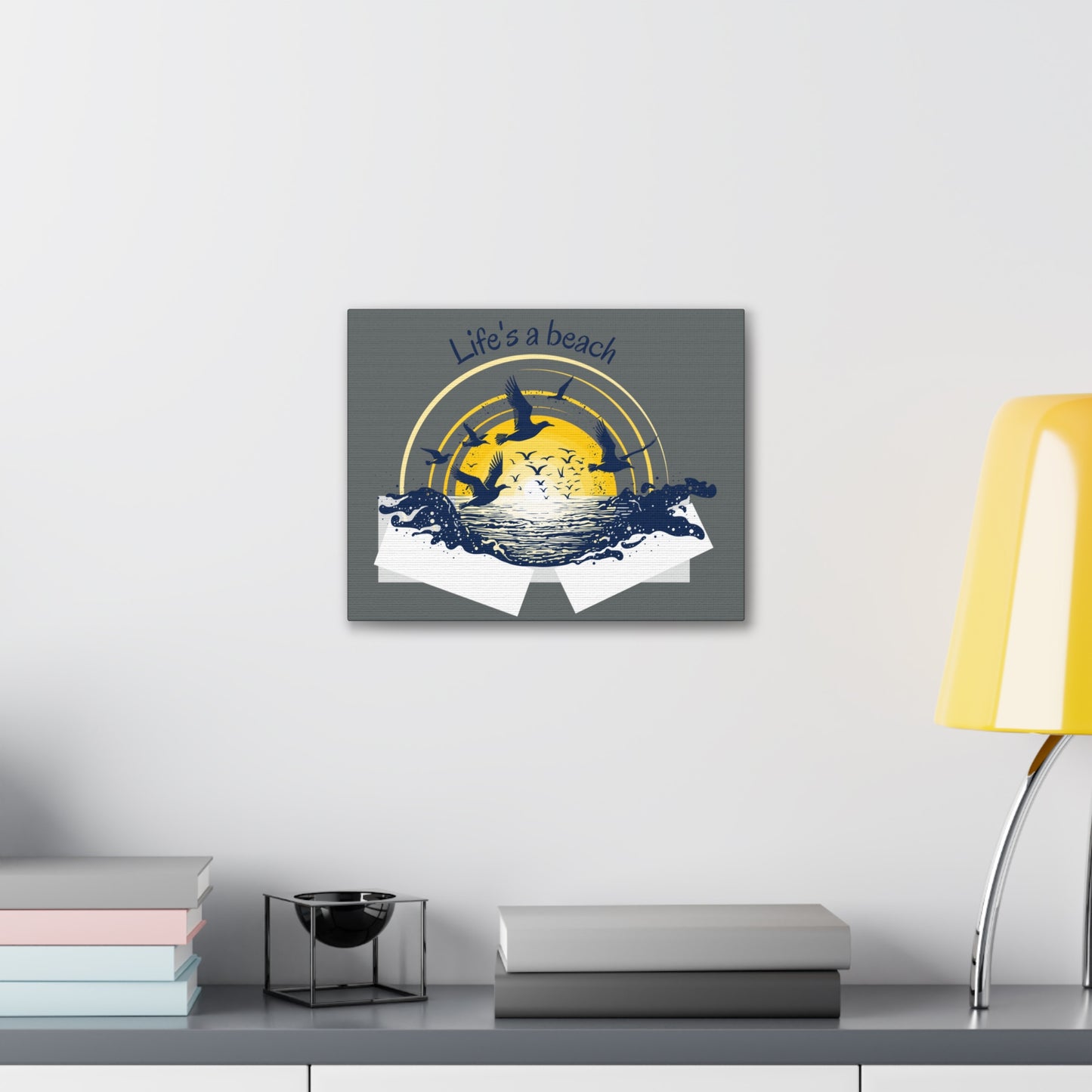 Life is a beach beautiful Canvas Gallery Wraps for Home decor