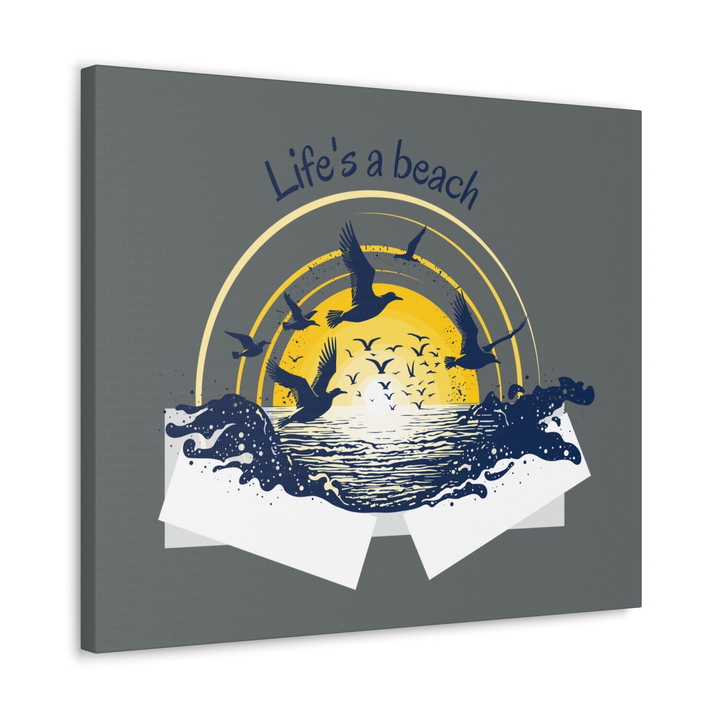 Life is a beach beautiful Canvas Gallery Wraps for Home decor