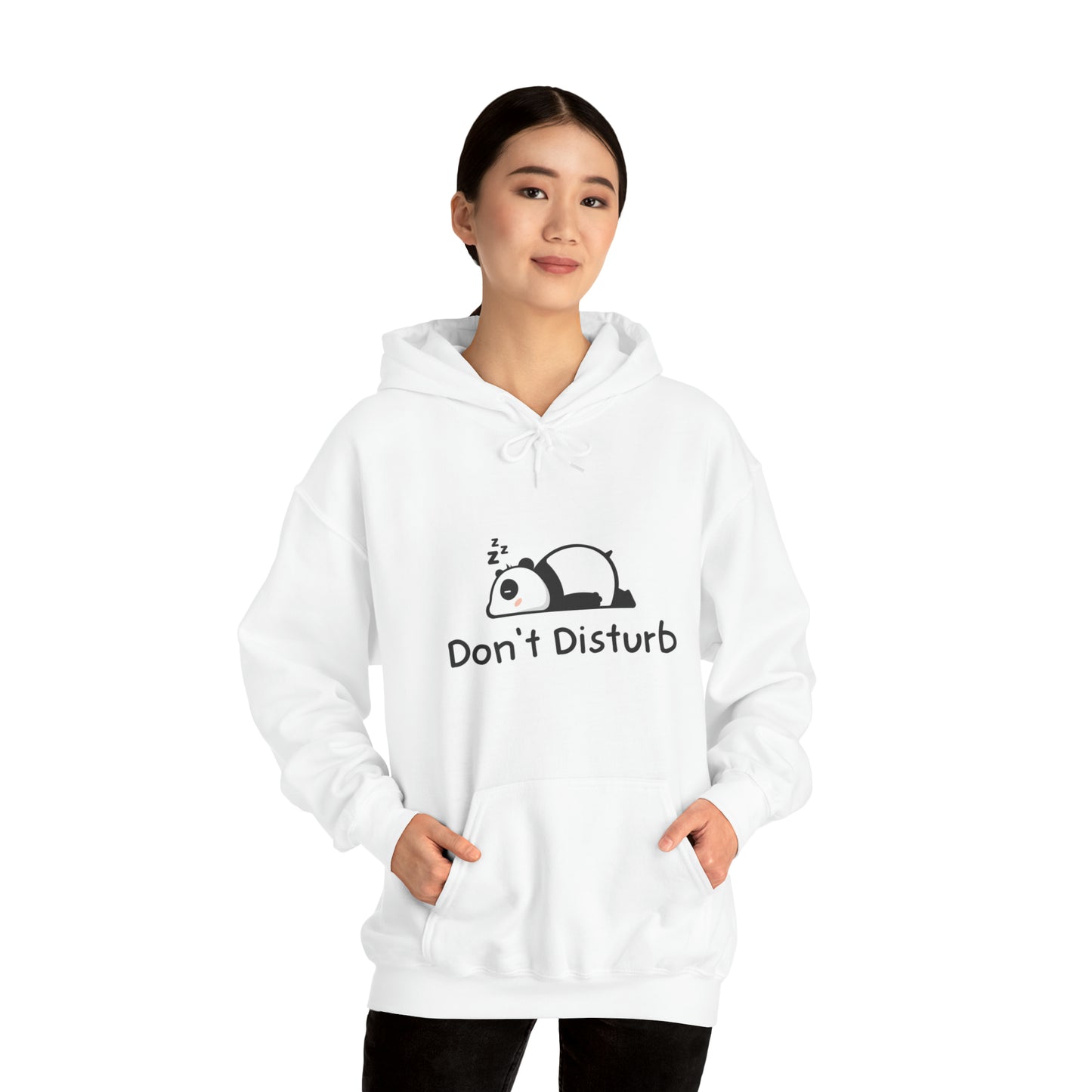 Men and women CUTE panda don't disturb Heavy Blend™ Hooded Sweatshirt