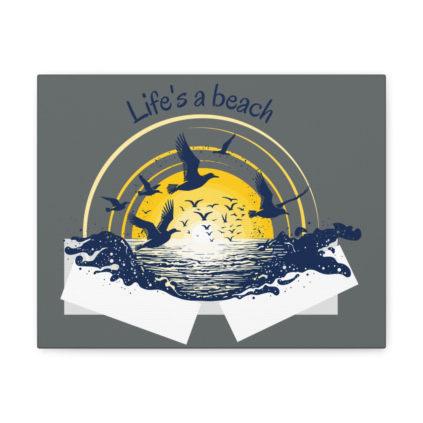 Life is a beach beautiful Canvas Gallery Wraps for Home decor