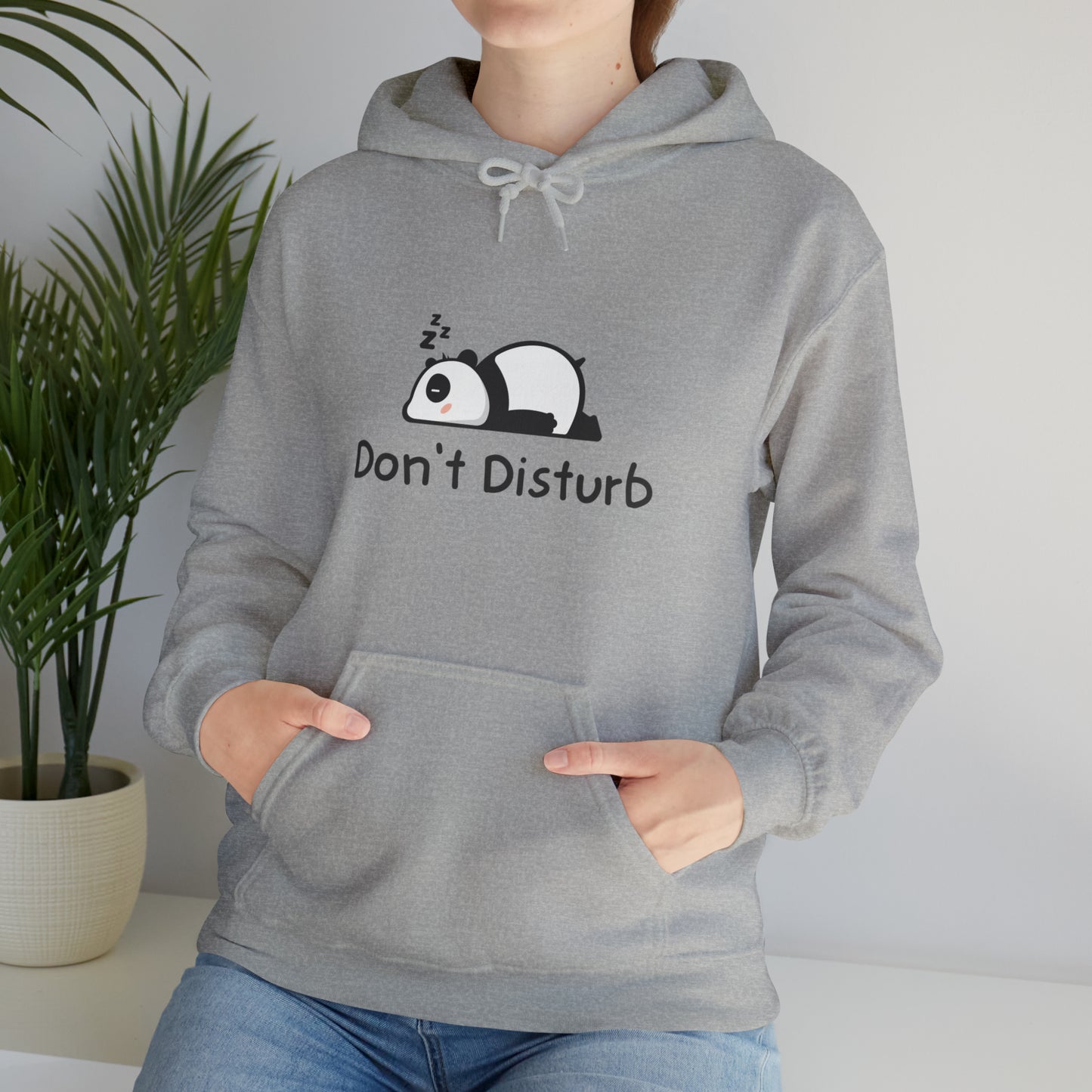 Men and women CUTE panda don't disturb Heavy Blend™ Hooded Sweatshirt