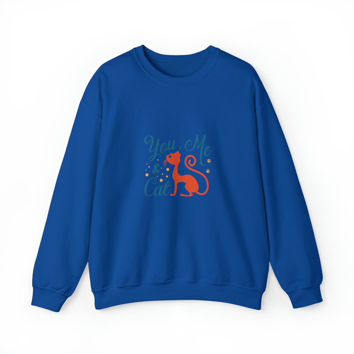 You me and cat Heavy Blend™ Crewneck Sweatshirt for women