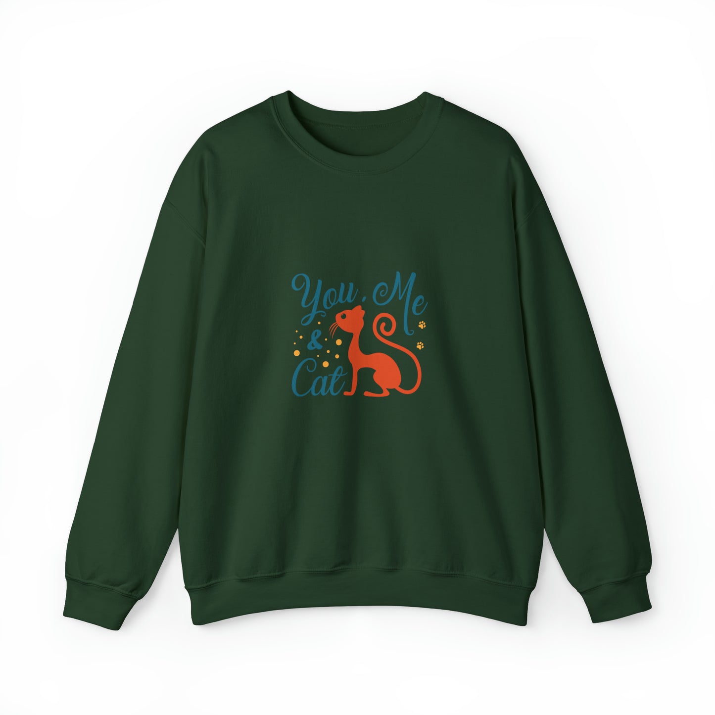 You me and cat Heavy Blend™ Crewneck Sweatshirt for women