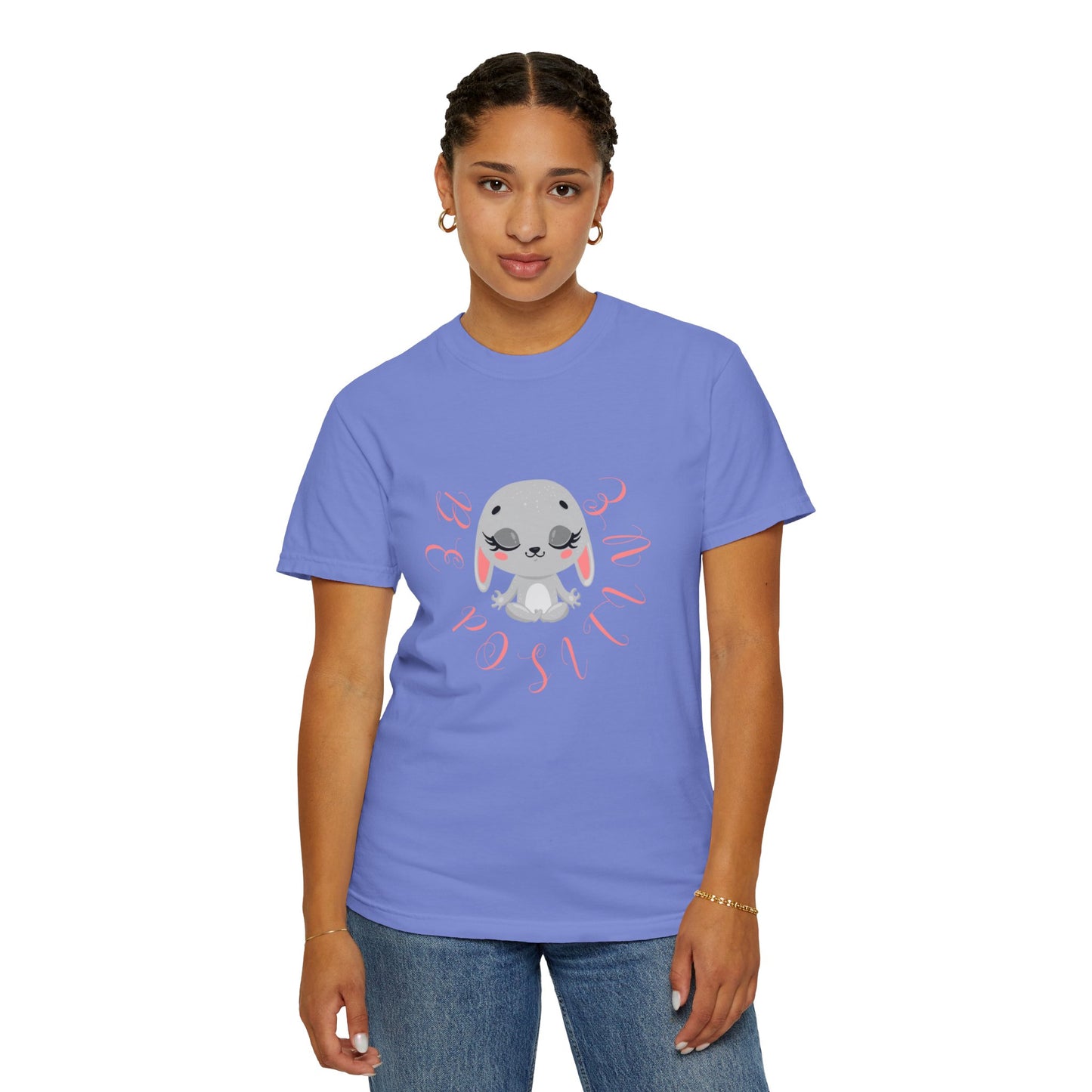 Cute Bunny Be positive T-shirt for women