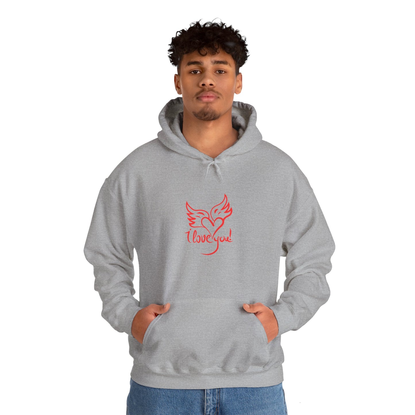 I love you beautiful valentine Heavy Hooded Sweatshirt for men and women