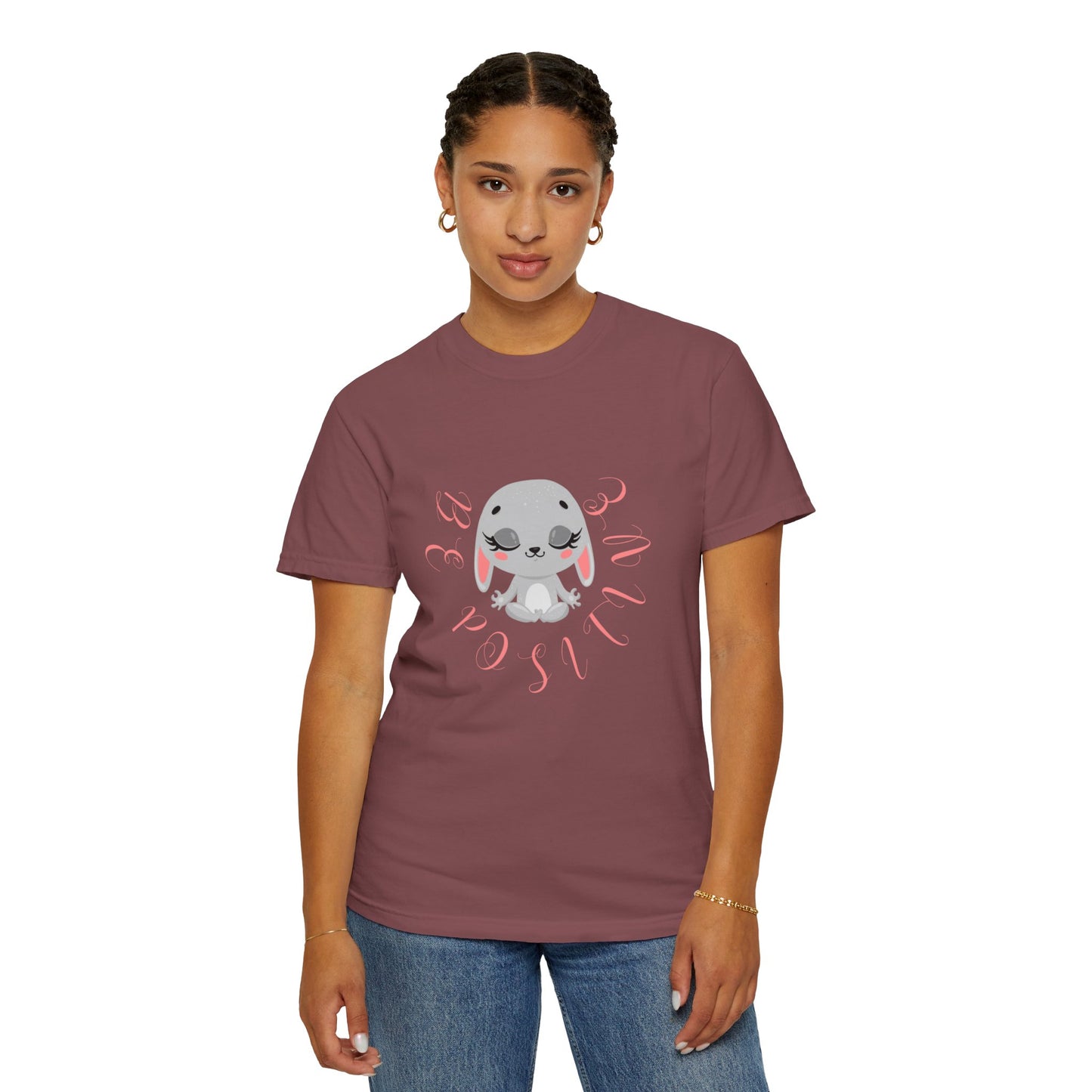 Cute Bunny Be positive T-shirt for women