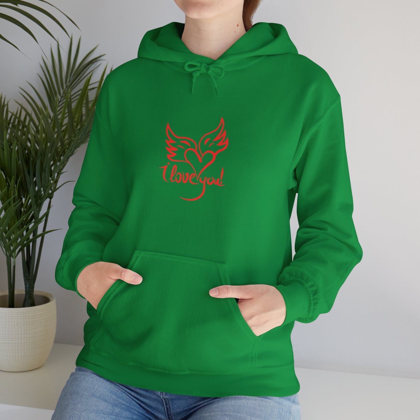 I love you beautiful valentine Heavy Hooded Sweatshirt for men and women