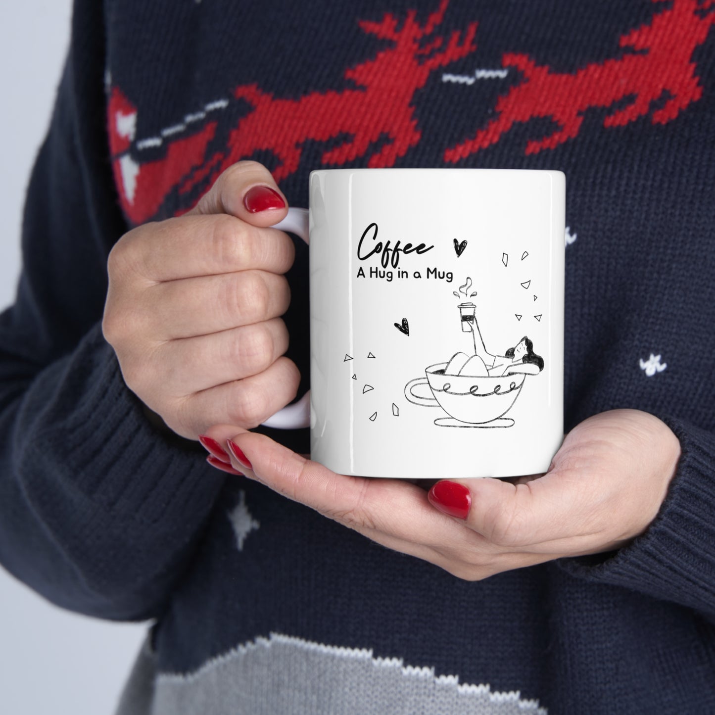 Hug in a coffee mug coffee Mug 11oz for coffee lovers