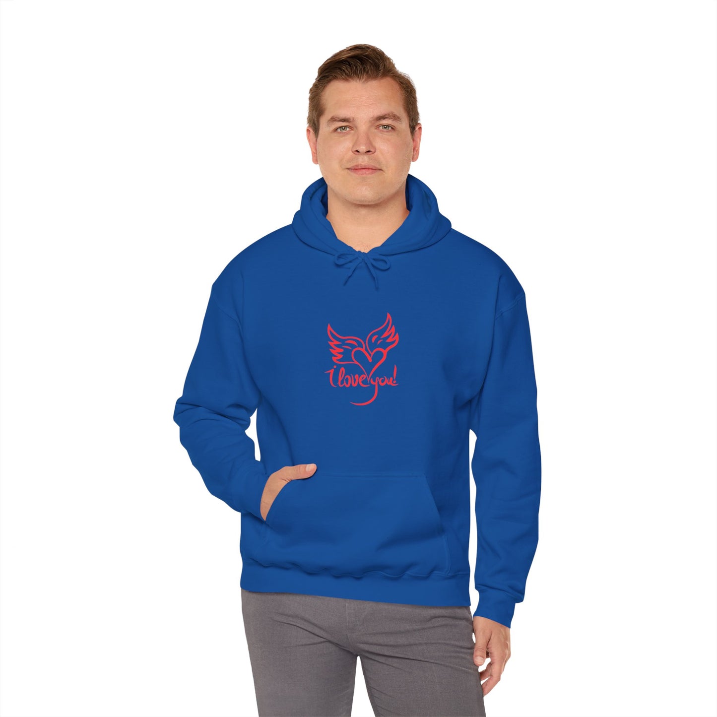 I love you beautiful valentine Heavy Hooded Sweatshirt for men and women