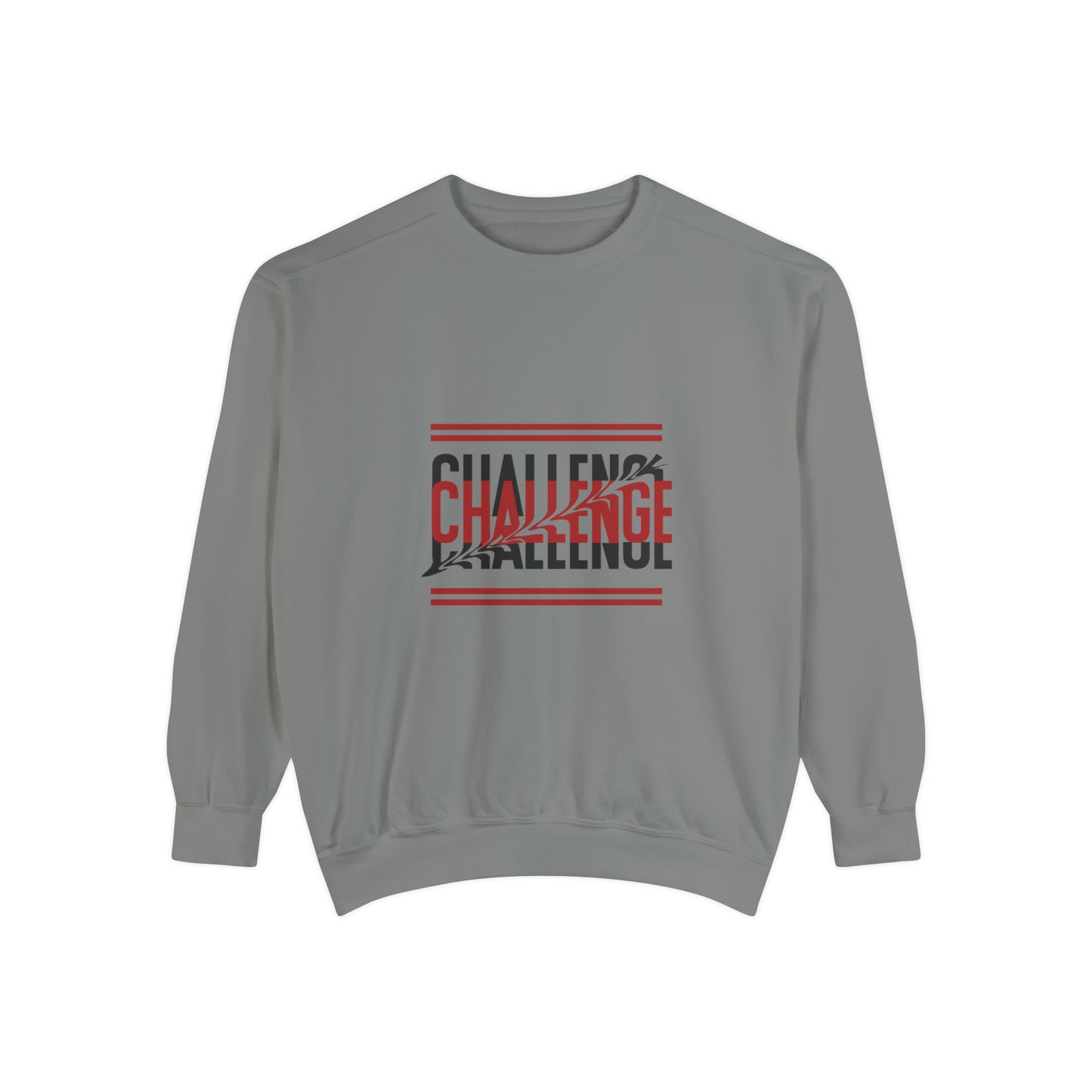 Beautiful Creative Challenge print men and women and Garment-Dyed Sweatshirt