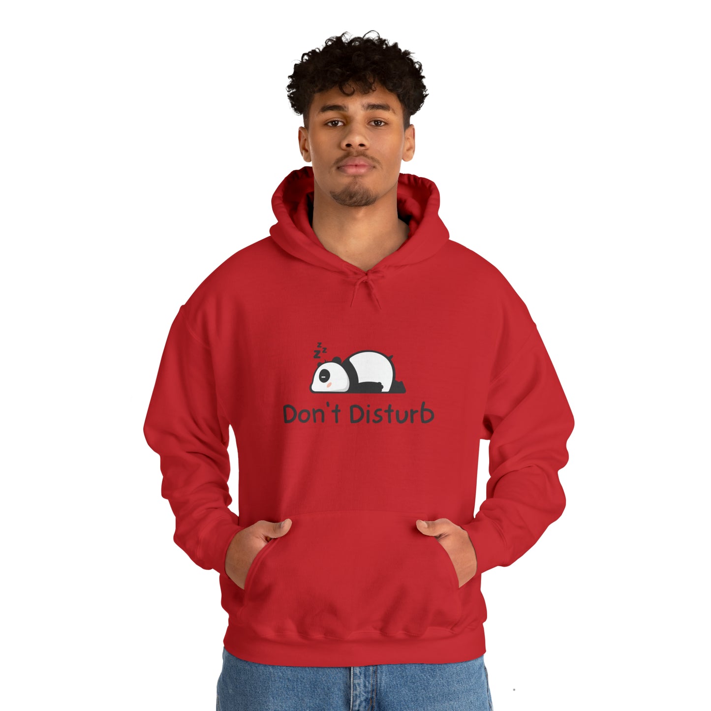 Men and women CUTE panda don't disturb Heavy Blend™ Hooded Sweatshirt