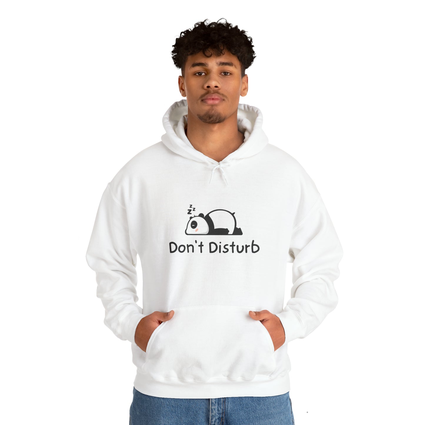Men and women CUTE panda don't disturb Heavy Blend™ Hooded Sweatshirt
