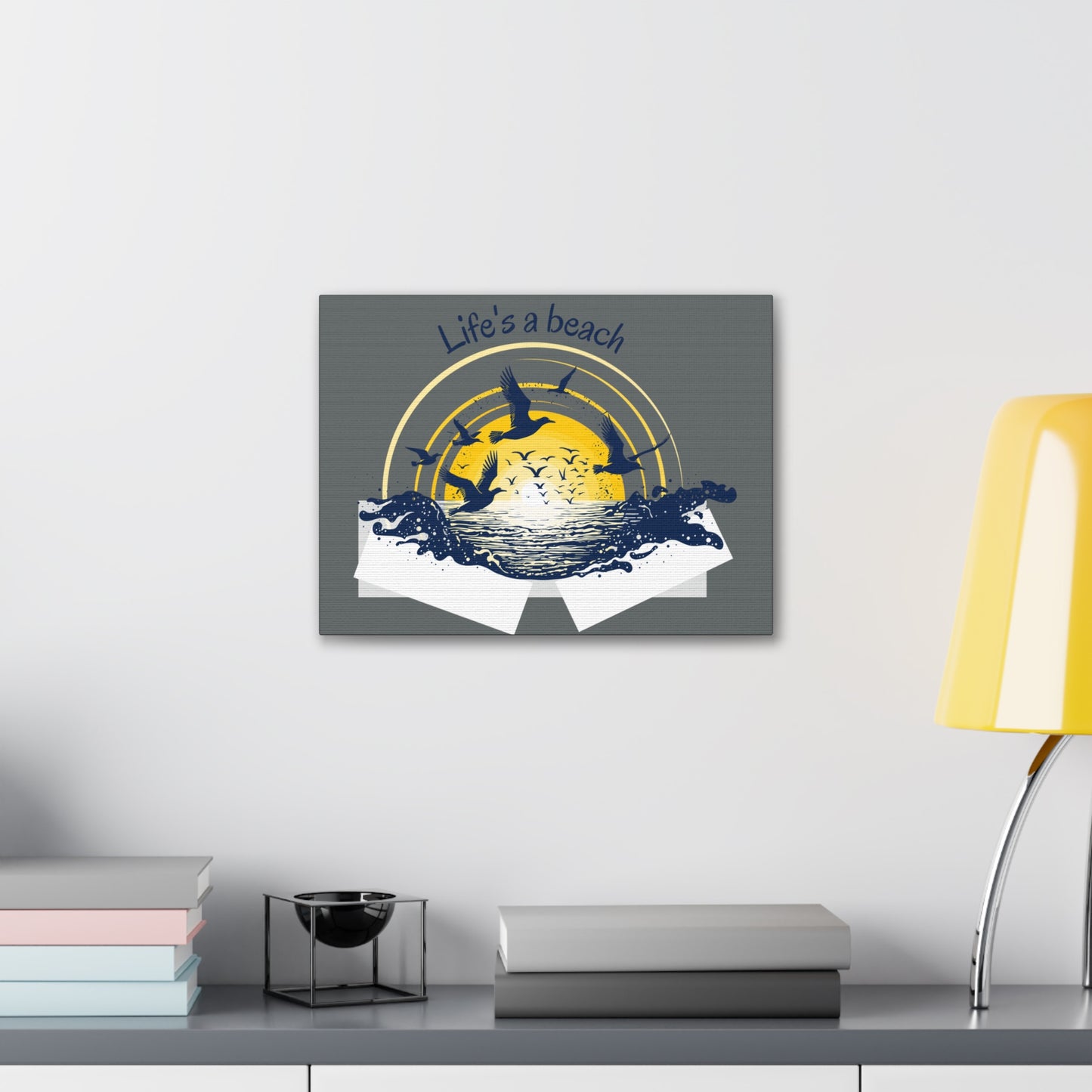Life is a beach beautiful Canvas Gallery Wraps for Home decor