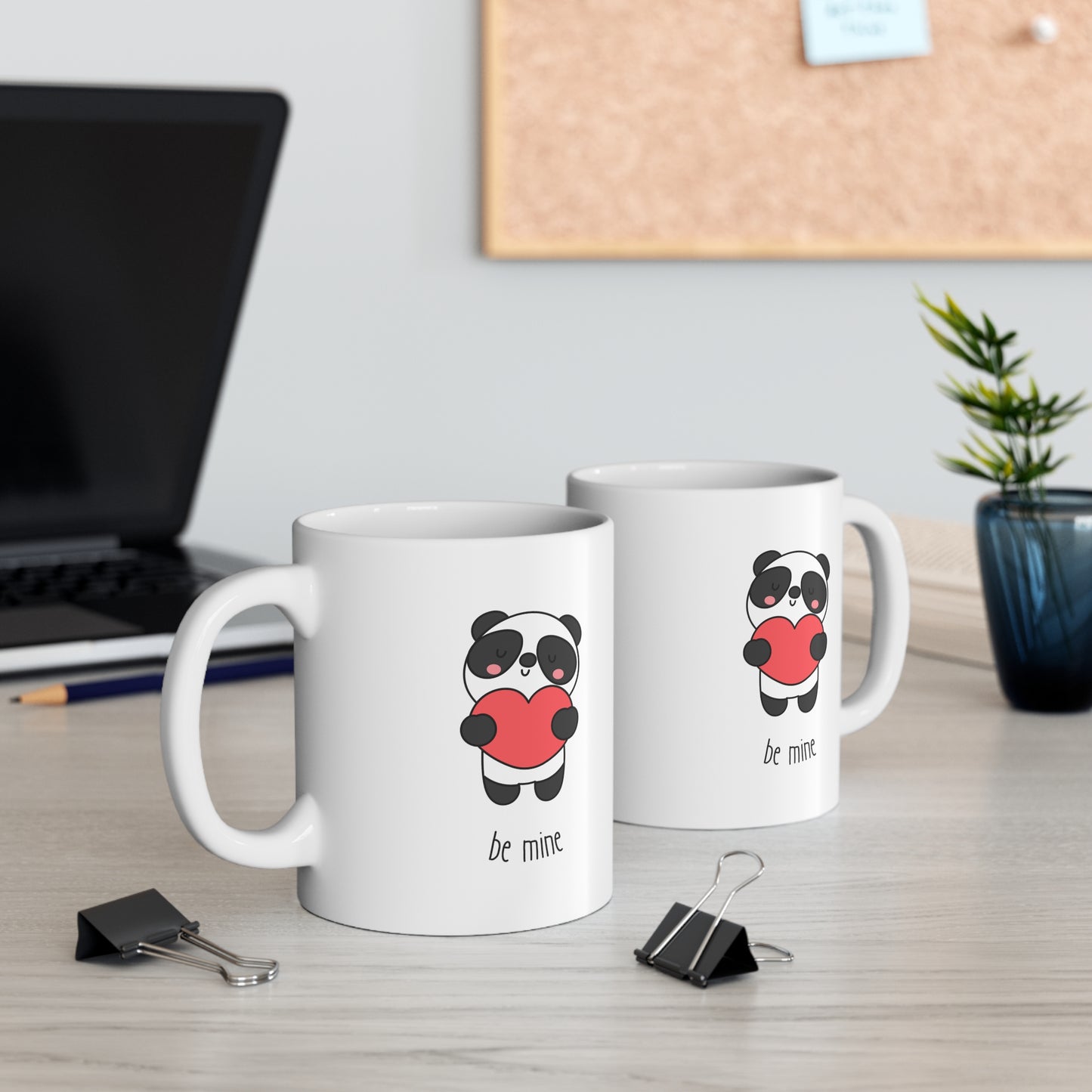 Be Mine cute panda Ceramic coffee Mug 11oz