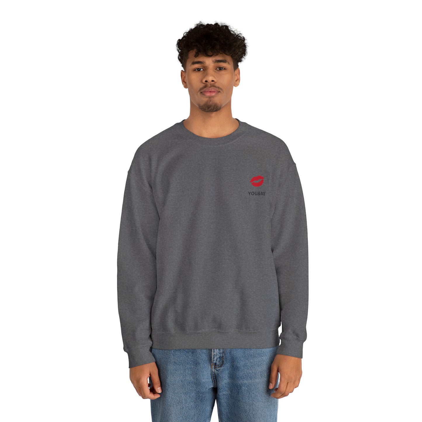 YOU & ME we make a great pair beautiful and creative Heavy Blend™ Crewneck Sweatshirt for men and women