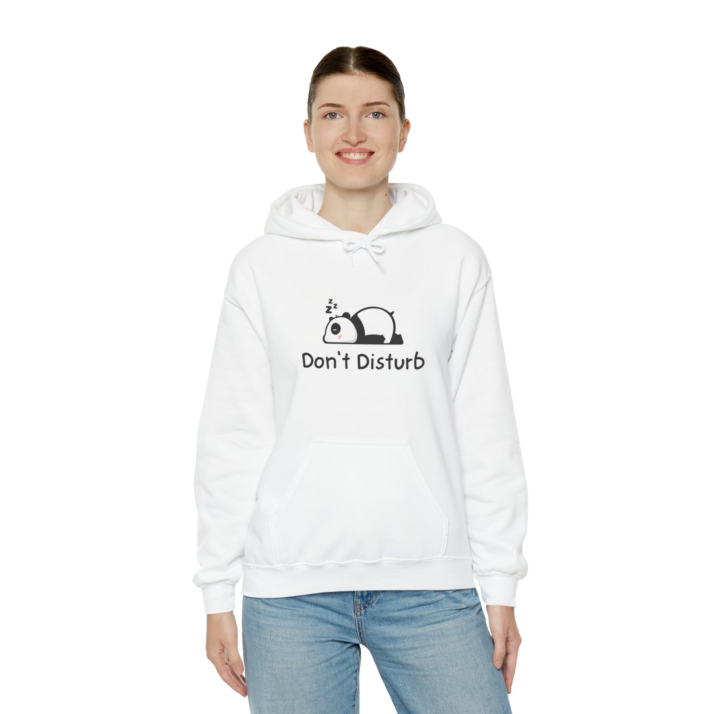 Men and women CUTE panda don't disturb Heavy Blend™ Hooded Sweatshirt