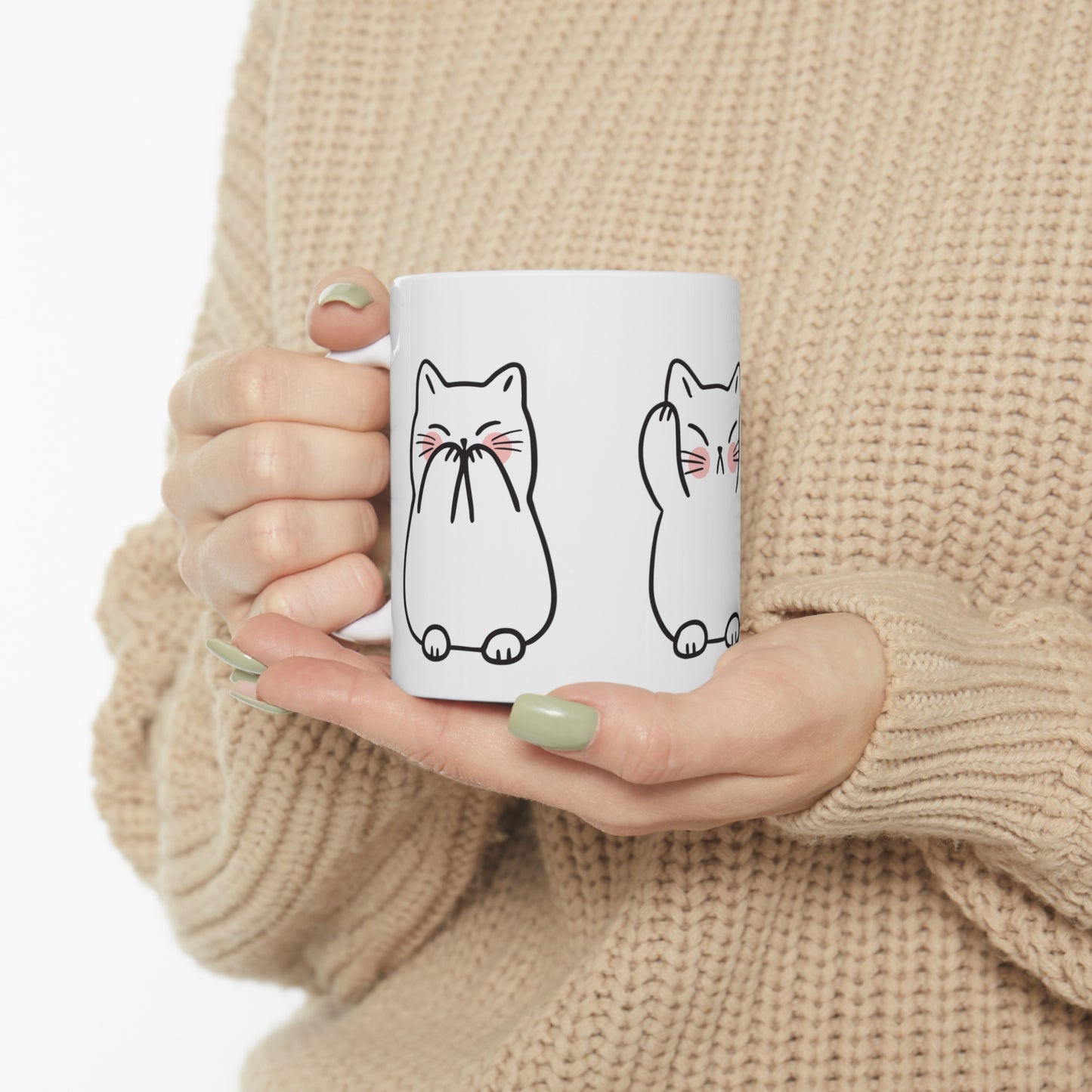 Cute three kitties coffee Mug 11oz