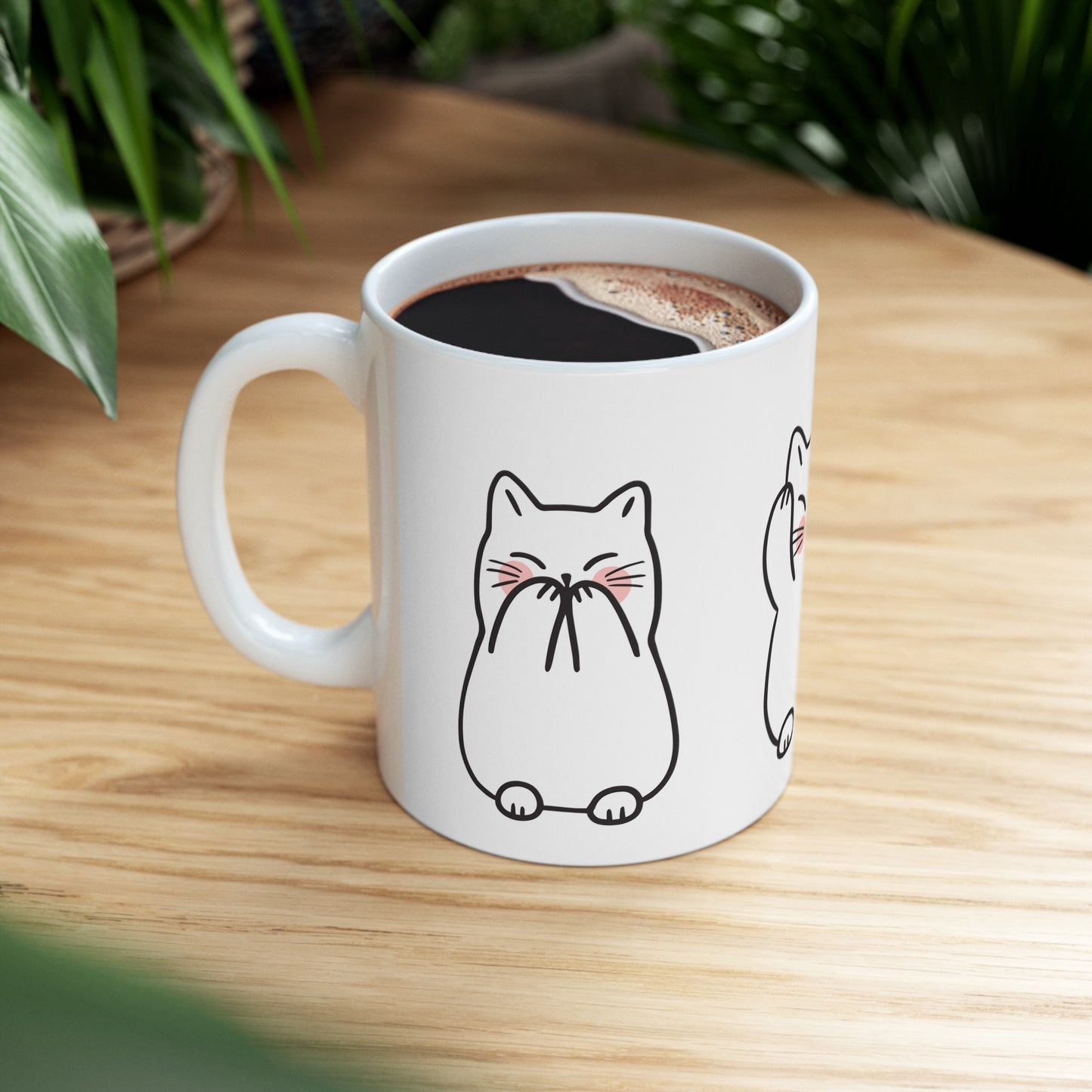 Cute three kitties coffee Mug 11oz