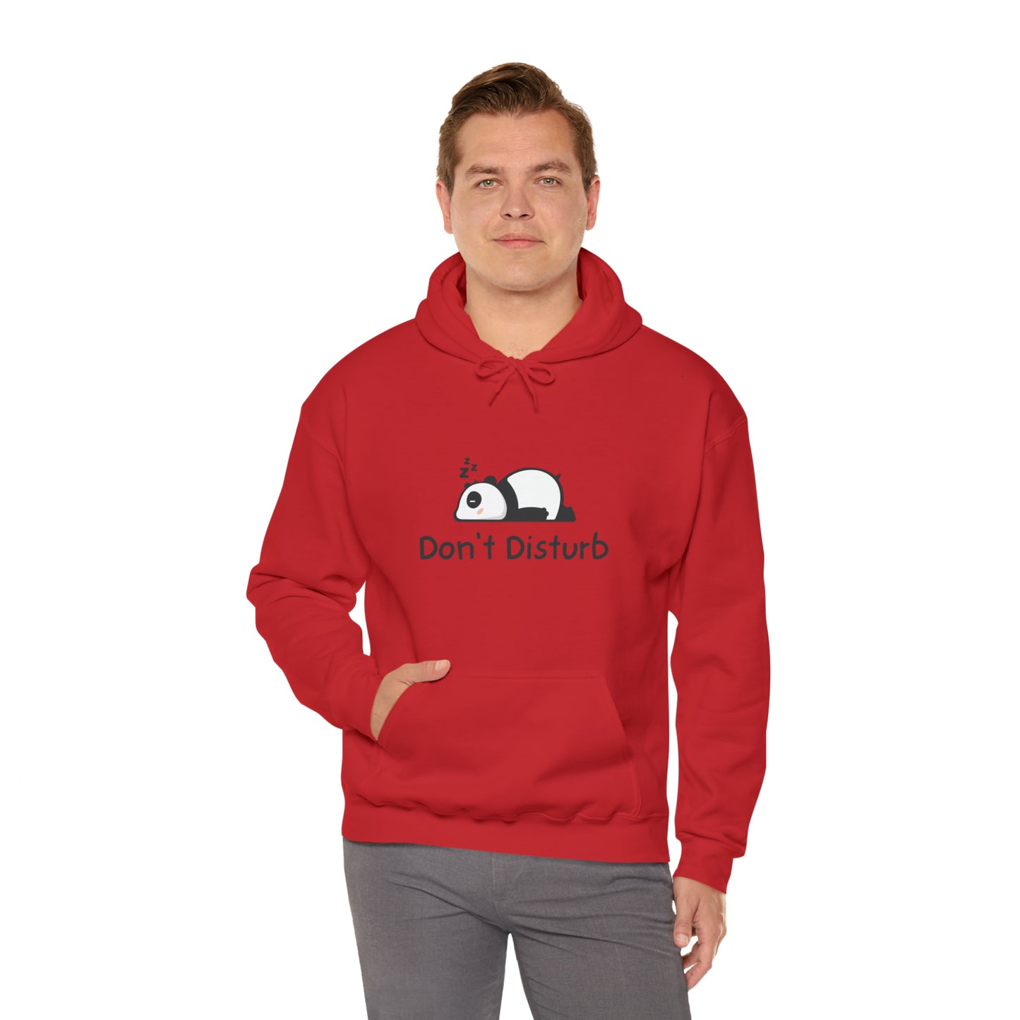 Men and women CUTE panda don't disturb Heavy Blend™ Hooded Sweatshirt