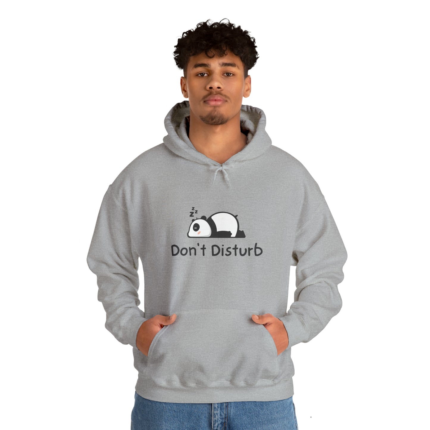 Men and women CUTE panda don't disturb Heavy Blend™ Hooded Sweatshirt