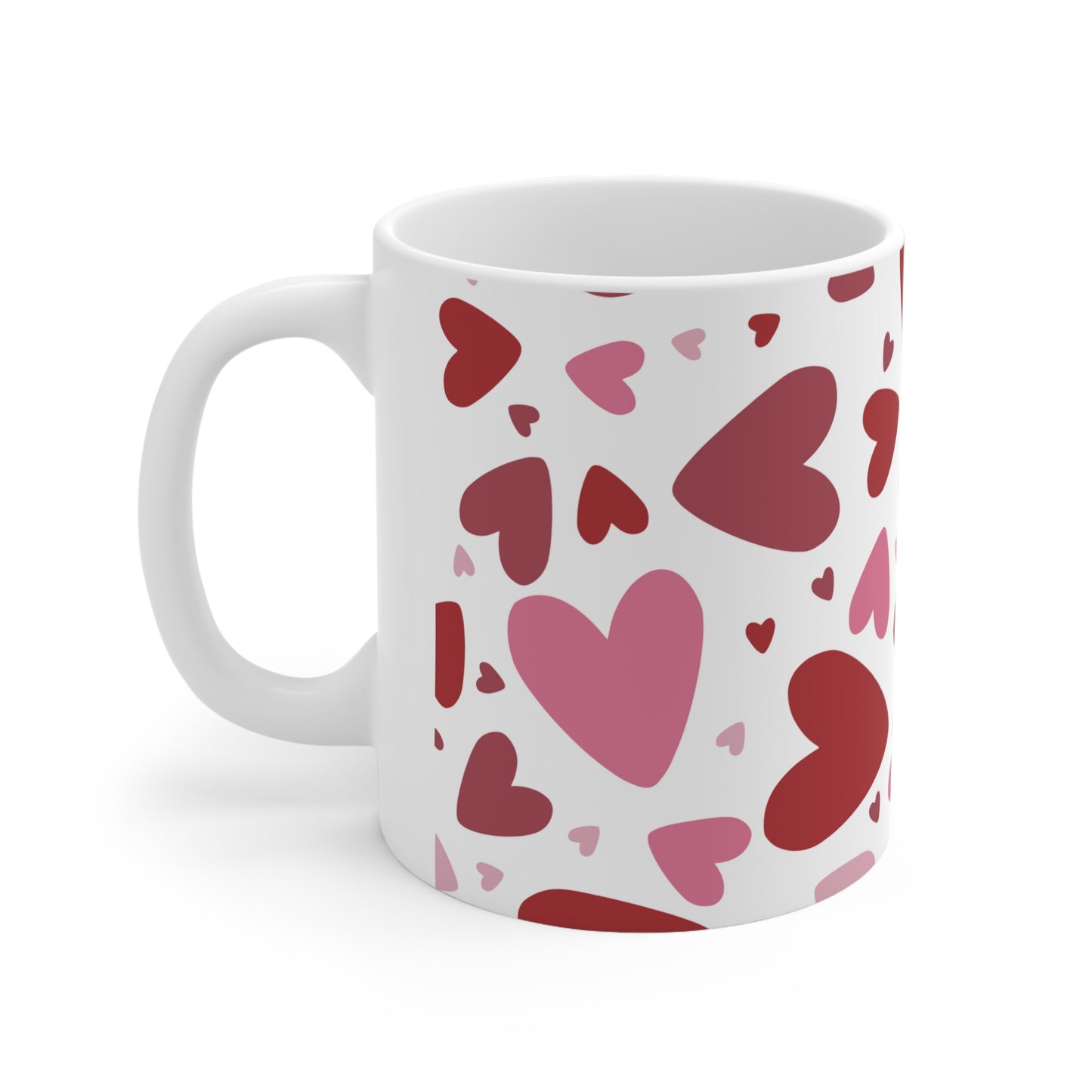 Beautiful red heart coffee Mug 11oz