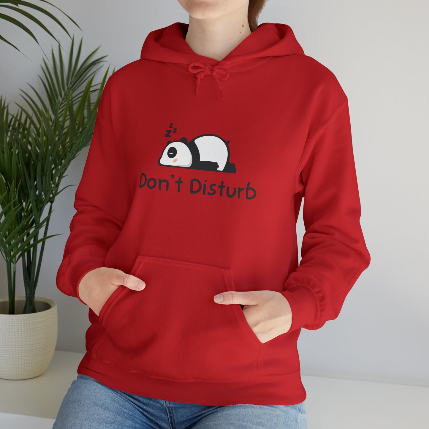 Men and women CUTE panda don't disturb Heavy Blend™ Hooded Sweatshirt