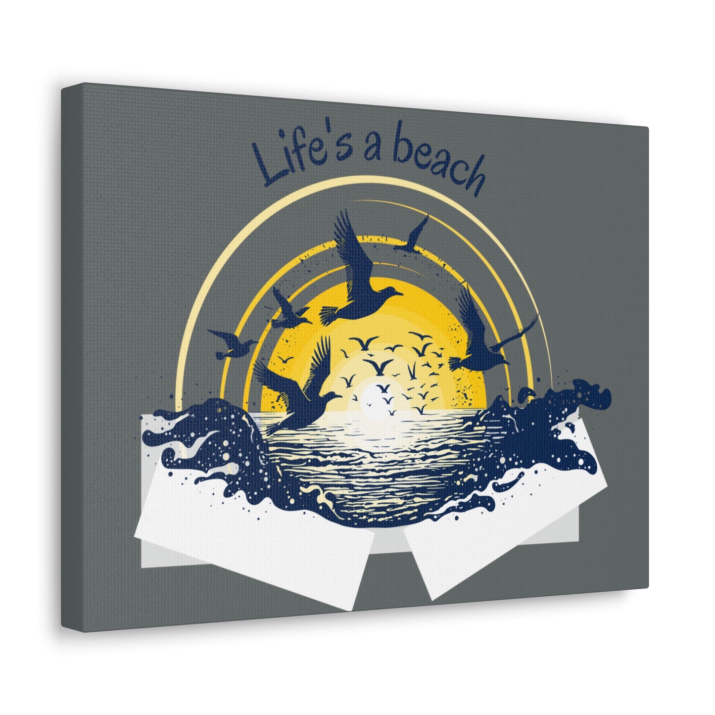 Life is a beach beautiful Canvas Gallery Wraps for Home decor