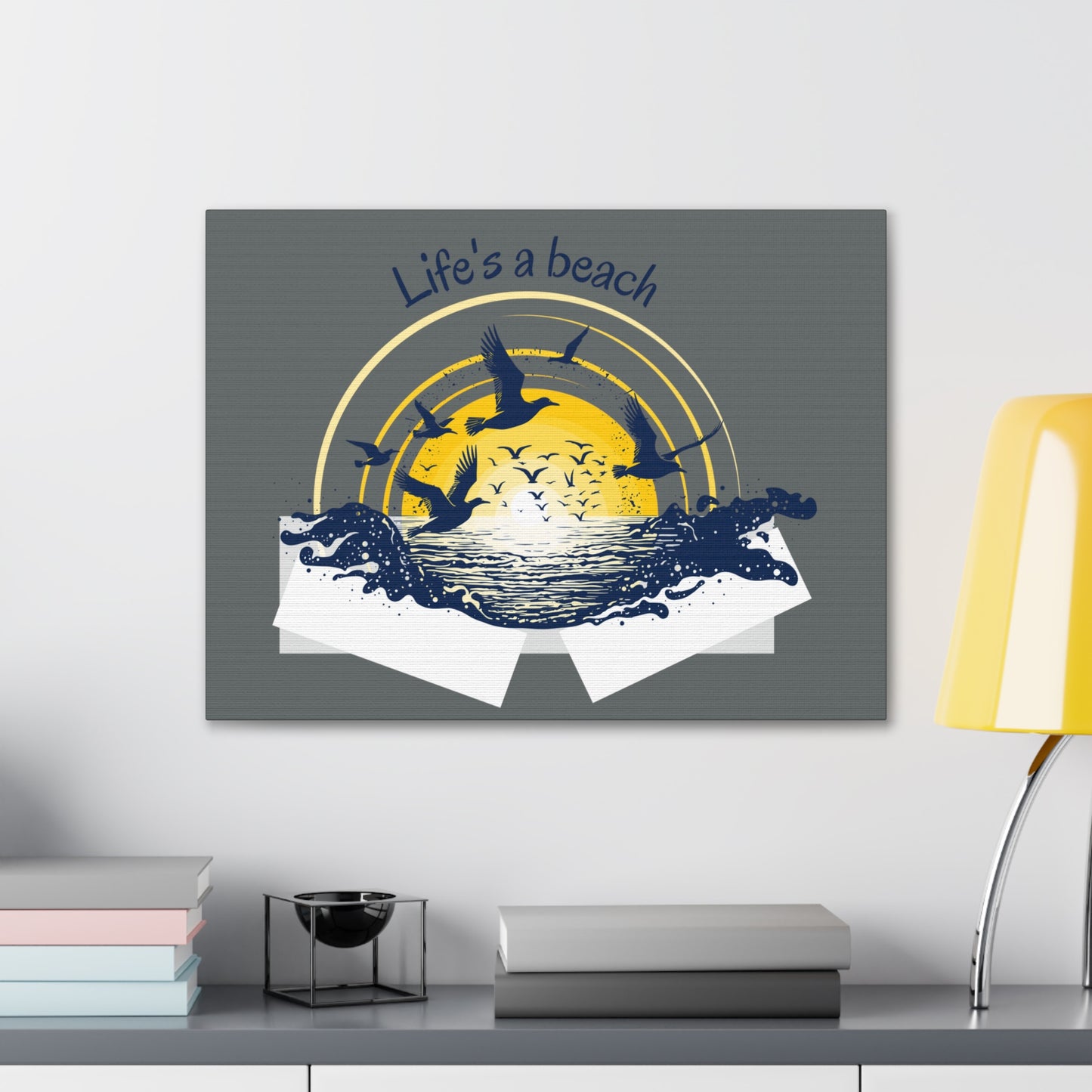 Life is a beach beautiful Canvas Gallery Wraps for Home decor