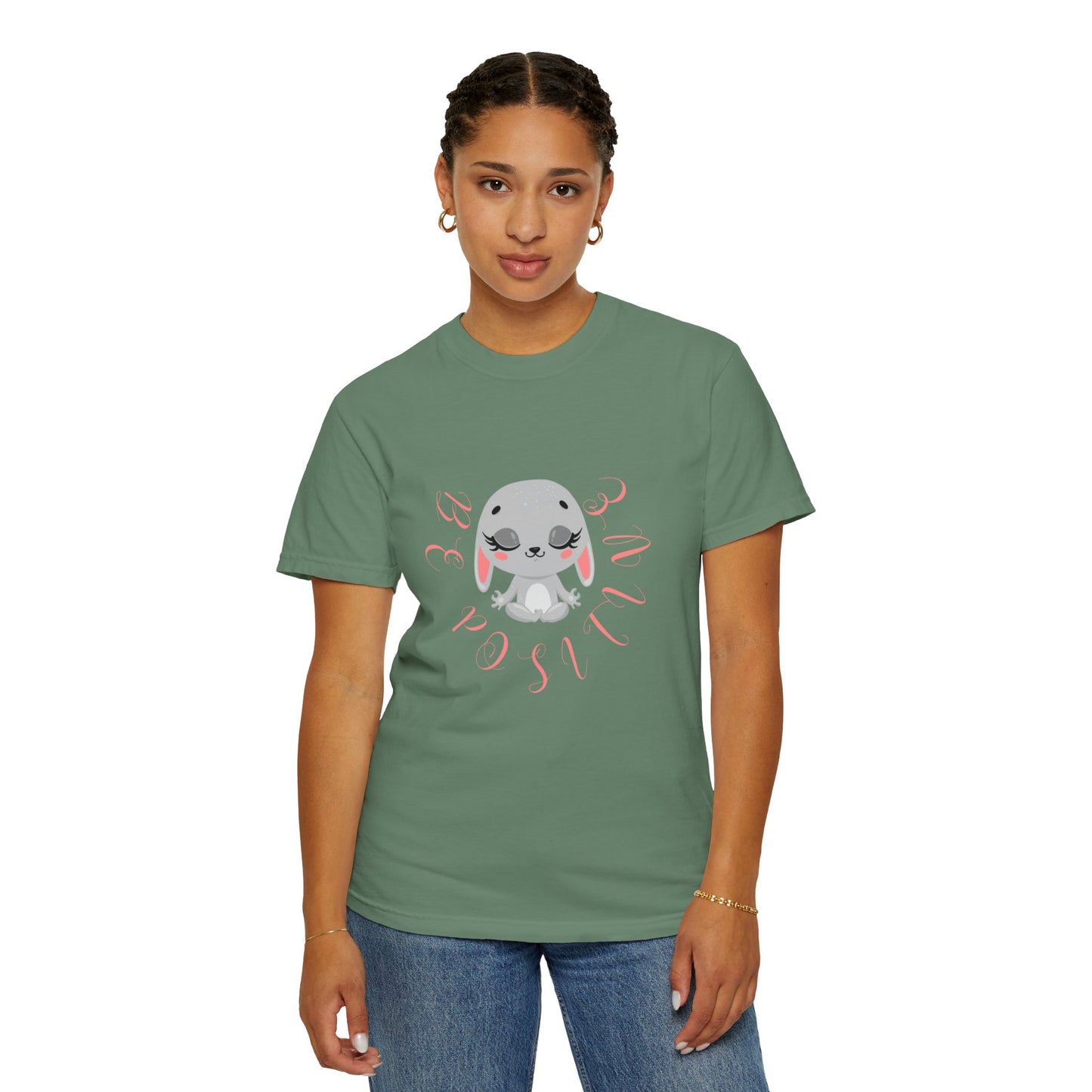 Cute Bunny Be positive T-shirt for women