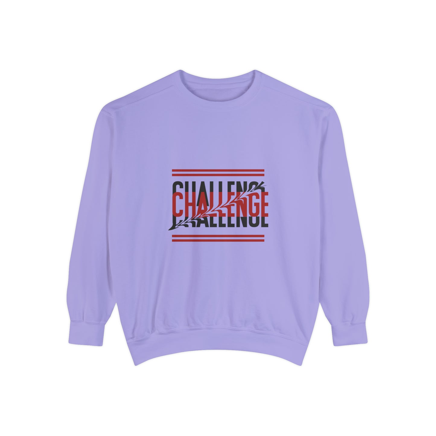 Beautiful Creative Challenge print men and women and Garment-Dyed Sweatshirt
