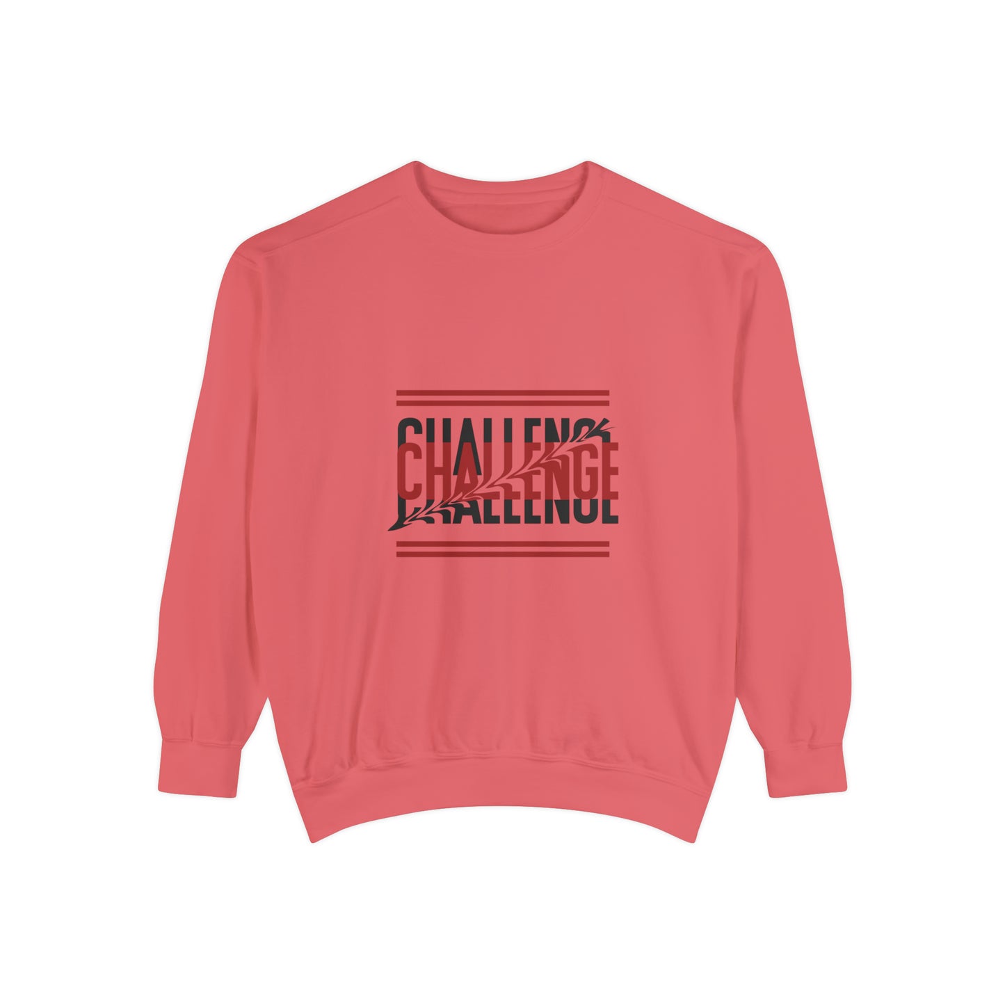 Beautiful Creative Challenge print men and women and Garment-Dyed Sweatshirt