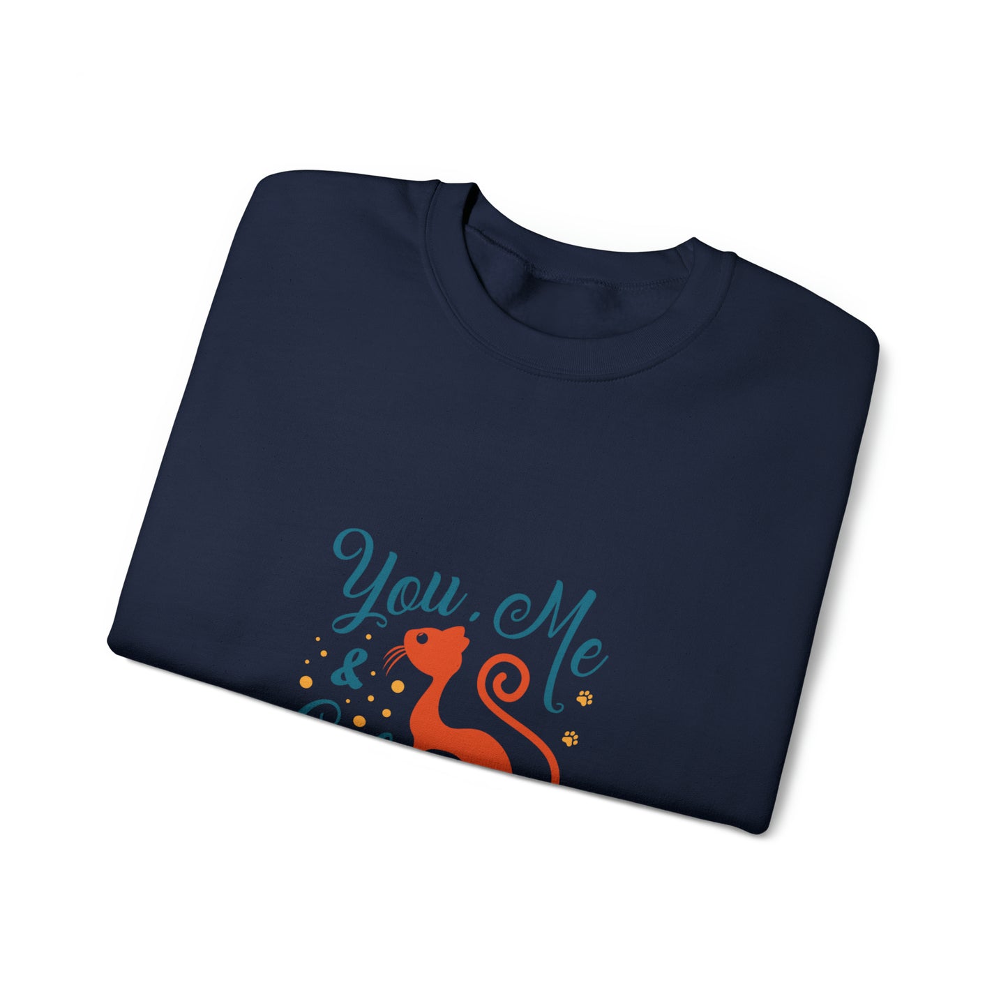You me and cat Heavy Blend™ Crewneck Sweatshirt for women