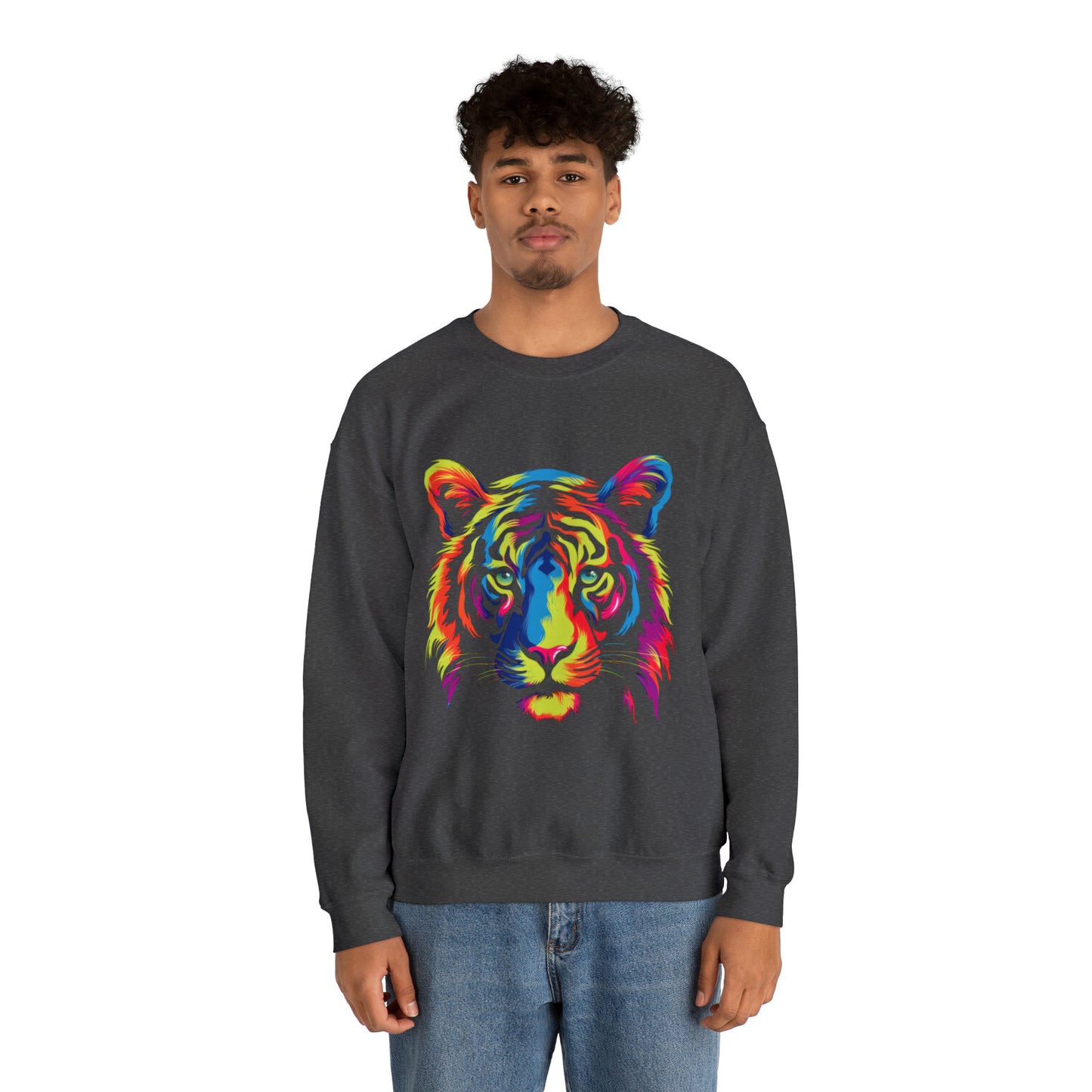Unique and beautiful tiger Heavy Blend™ Crewneck Sweatshirt for men and women