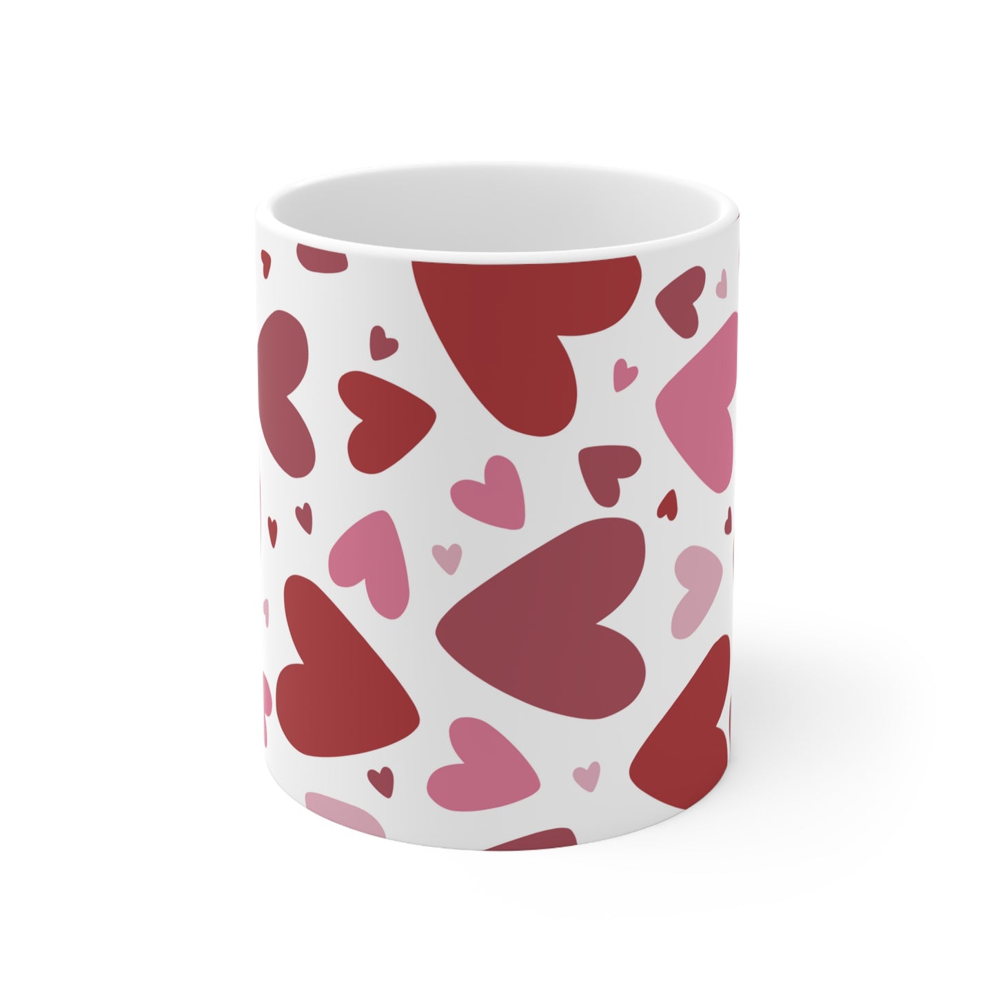 Beautiful red heart coffee Mug 11oz